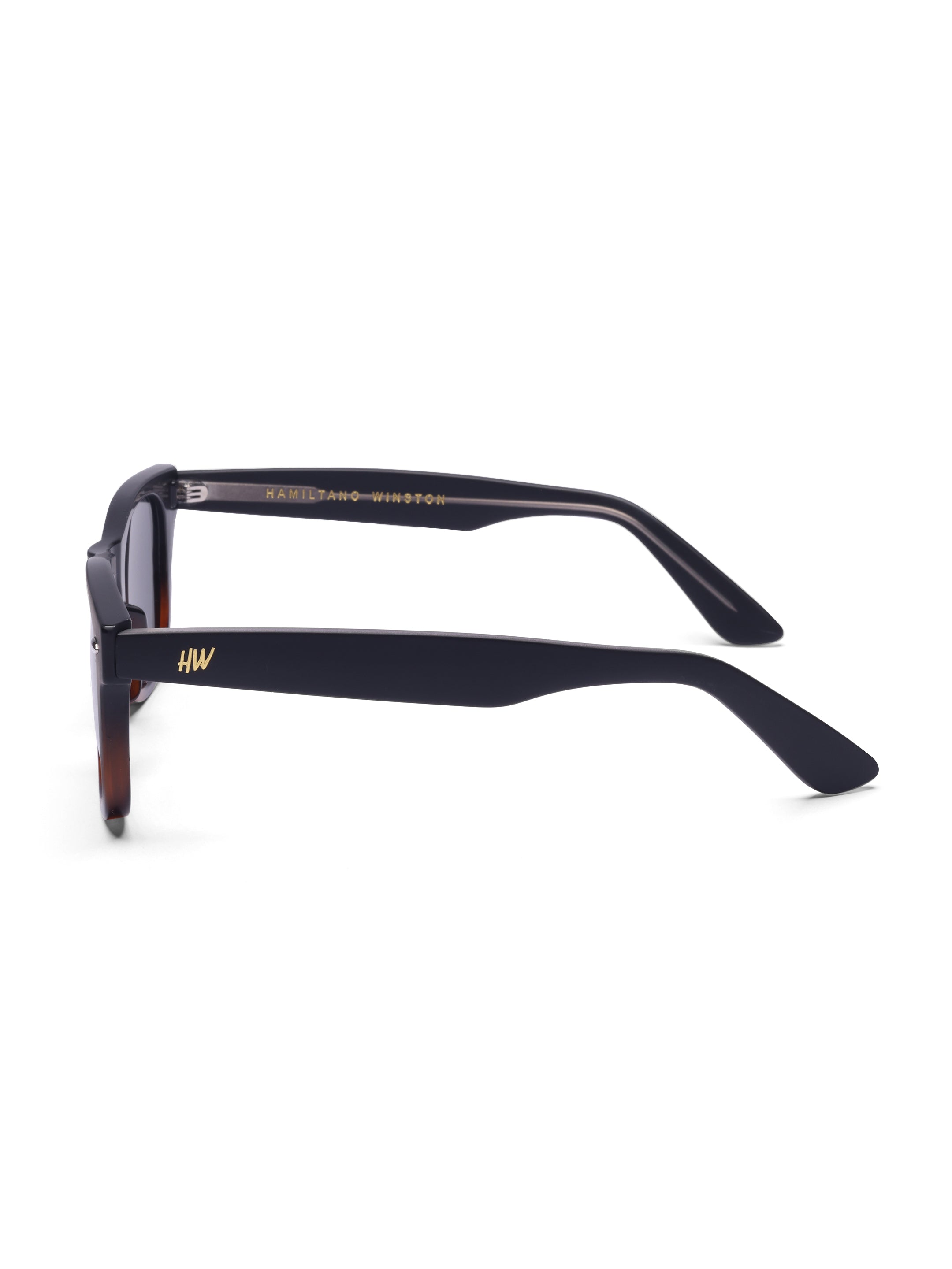 Men's UV Protected Gold Black Leopard Wayfarer Sungasses