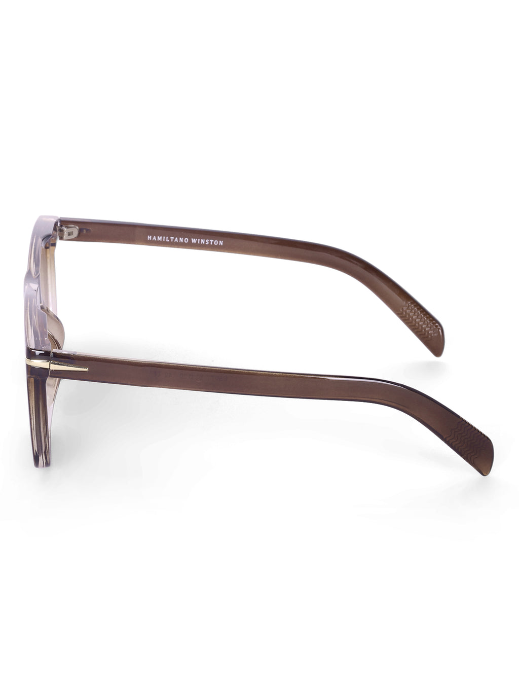 Men's Brown Wayfarer Rectangular Sunglasses