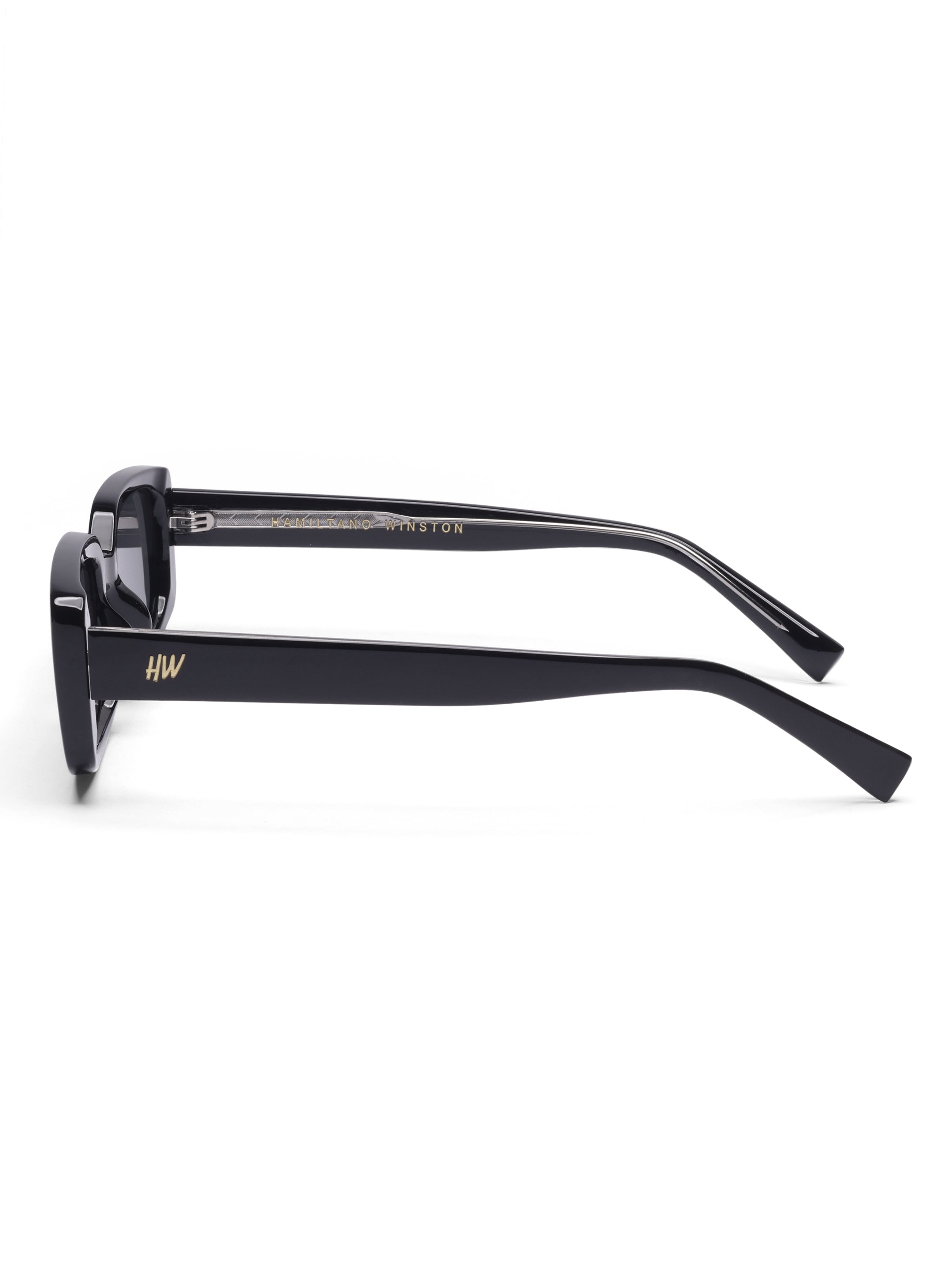 Women's Black Sleek Sunglasses