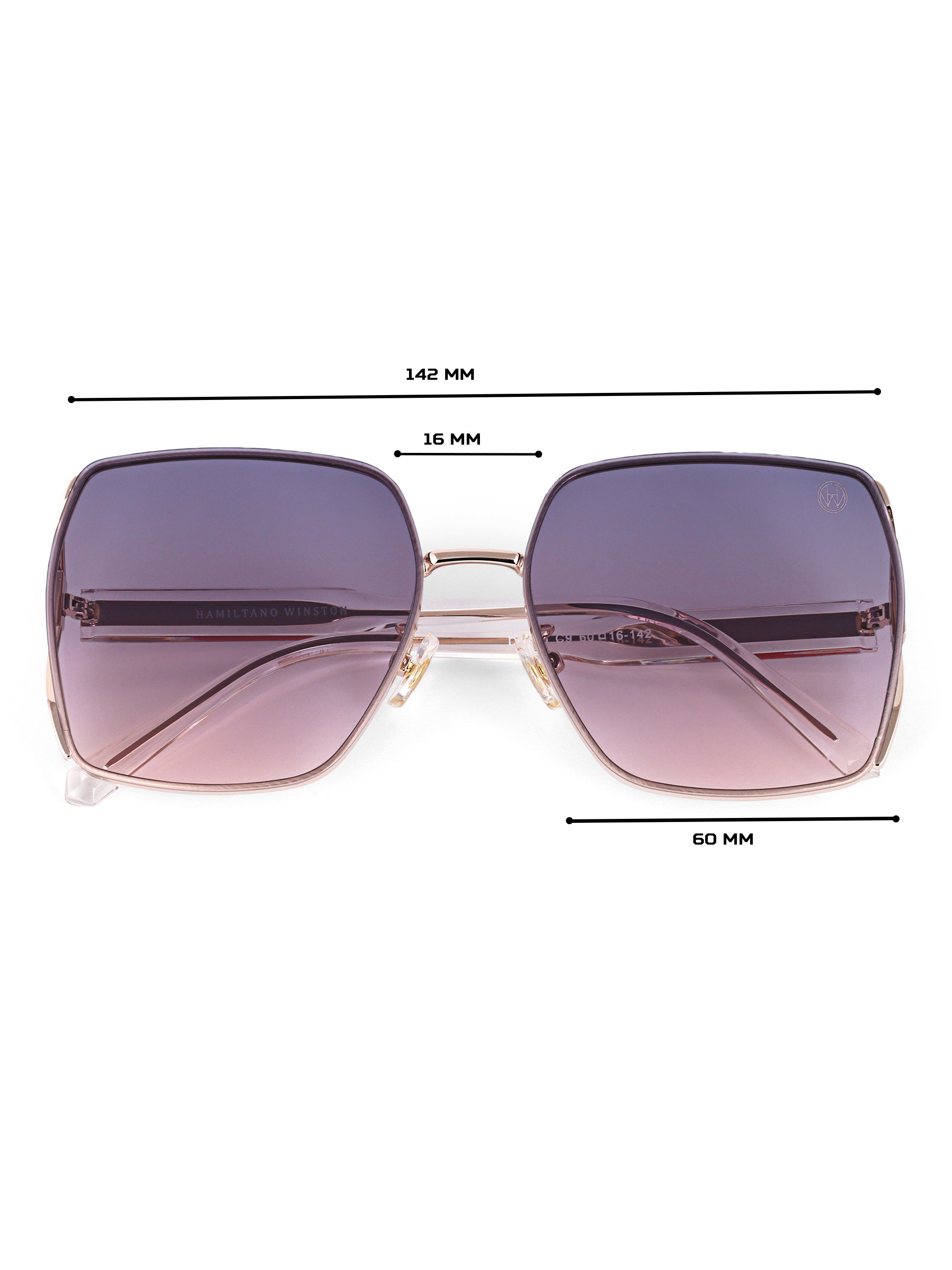 Pink Oversize Women UV Protected Sunglasses