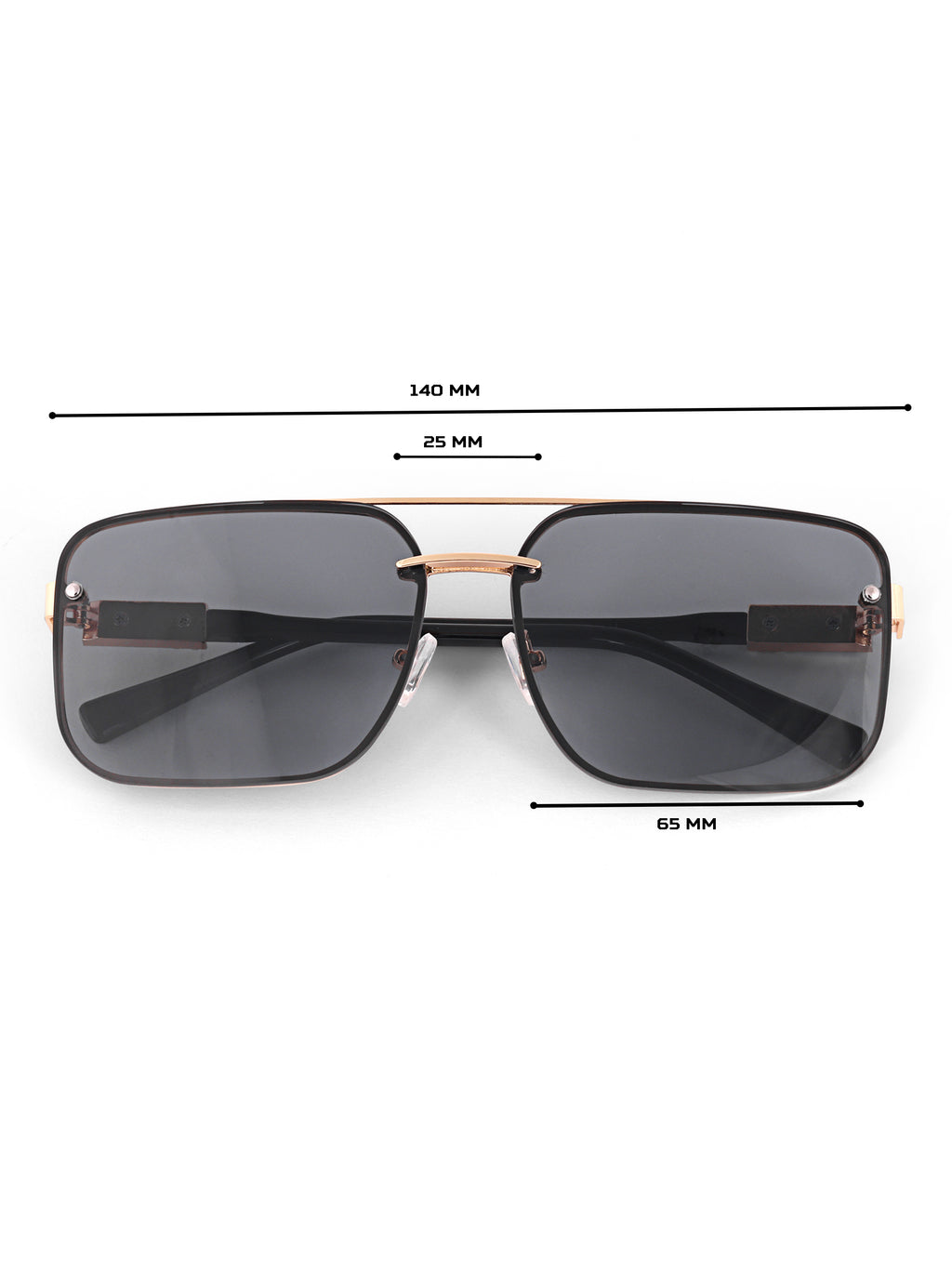 Men Wayfarer UV Protected Sunglasses Black