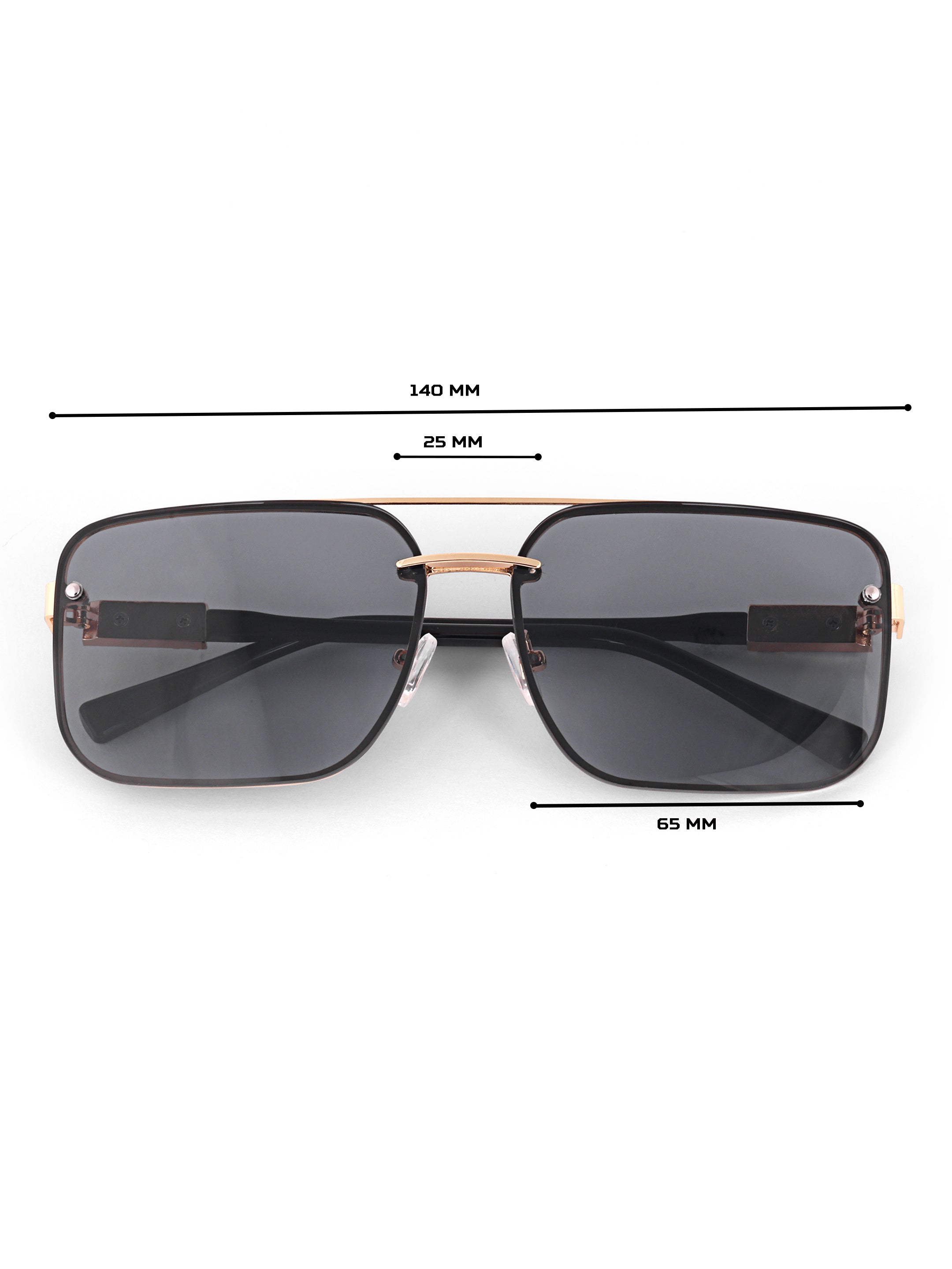 Men Wayfarer UV Protected Sunglasses Black