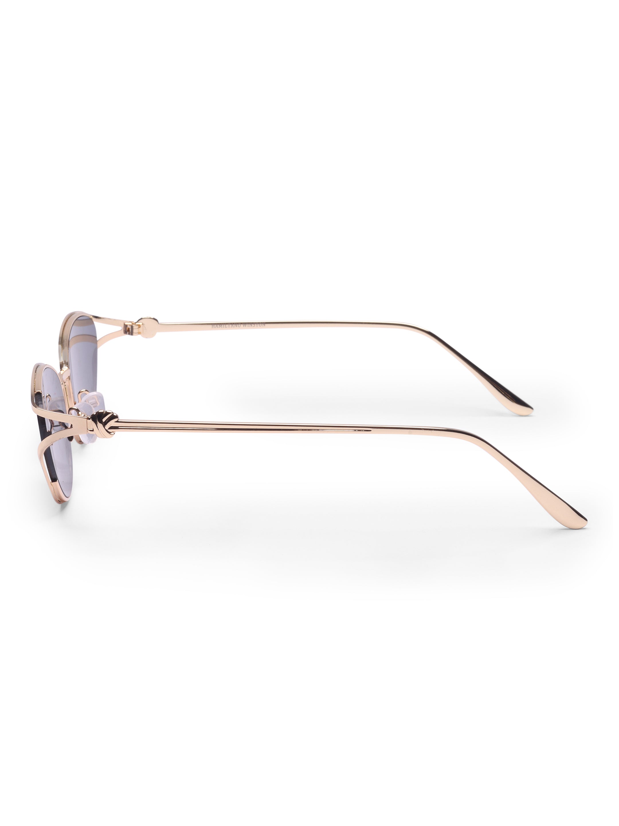 Women's Gold Black Cat Eye Sunglasses