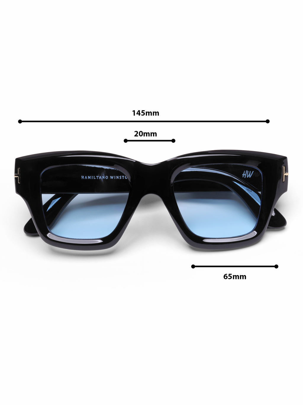 Phantom Blue Wayfarer Mens Sunglasses