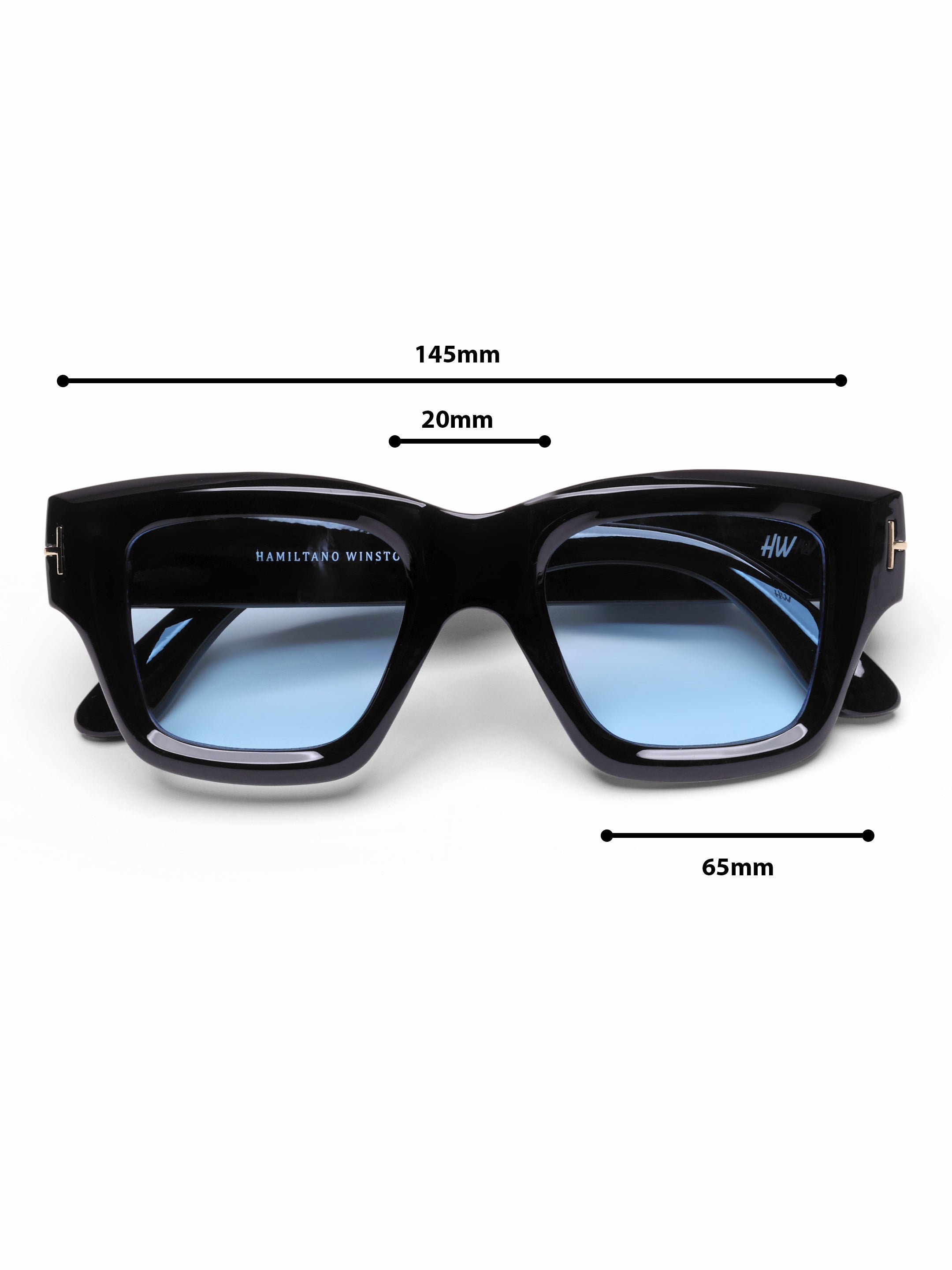 Phantom Blue Wayfarer Mens Sunglasses