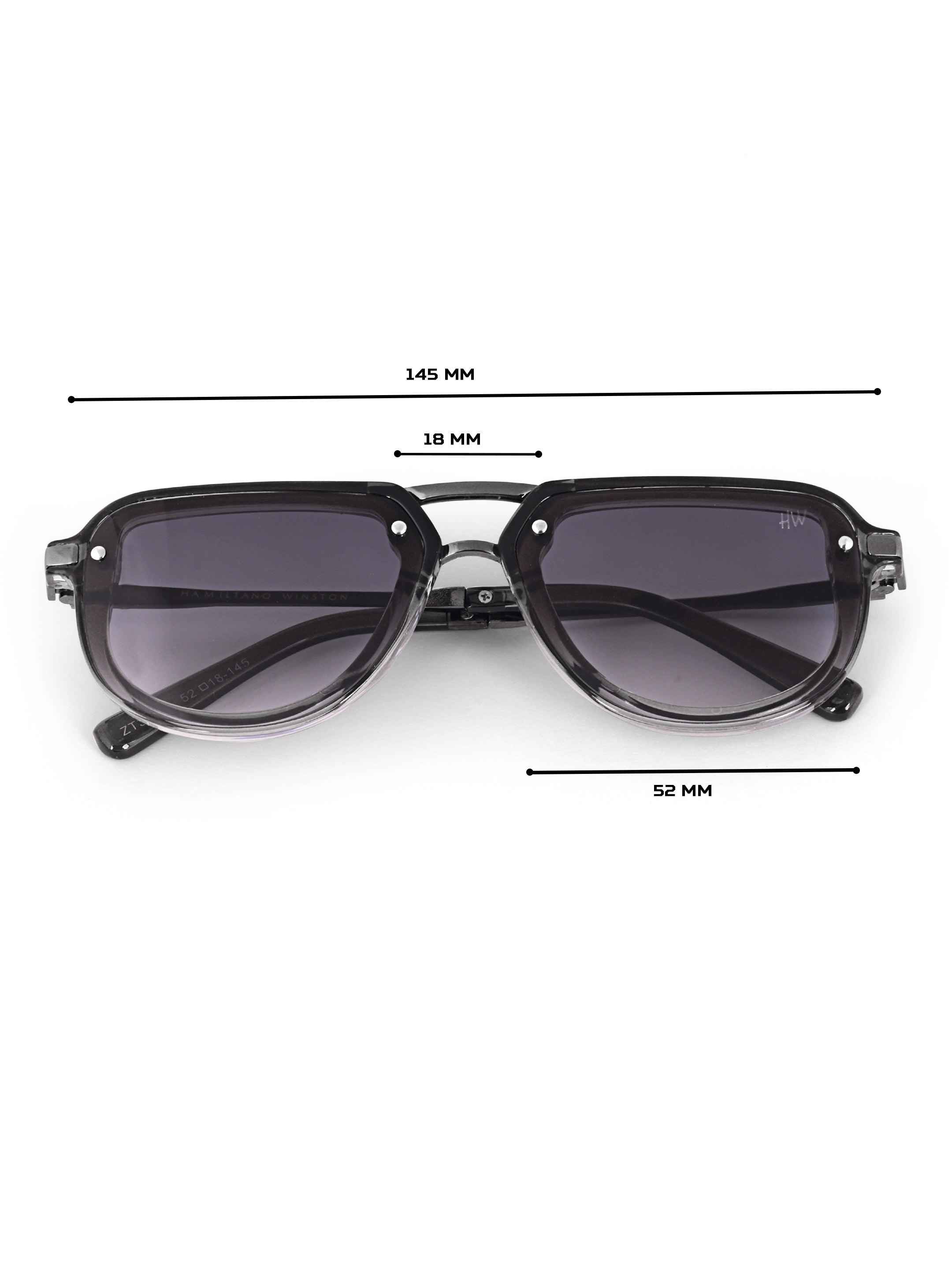 Men Wayfarer UV Protected Sunglasses Light Black