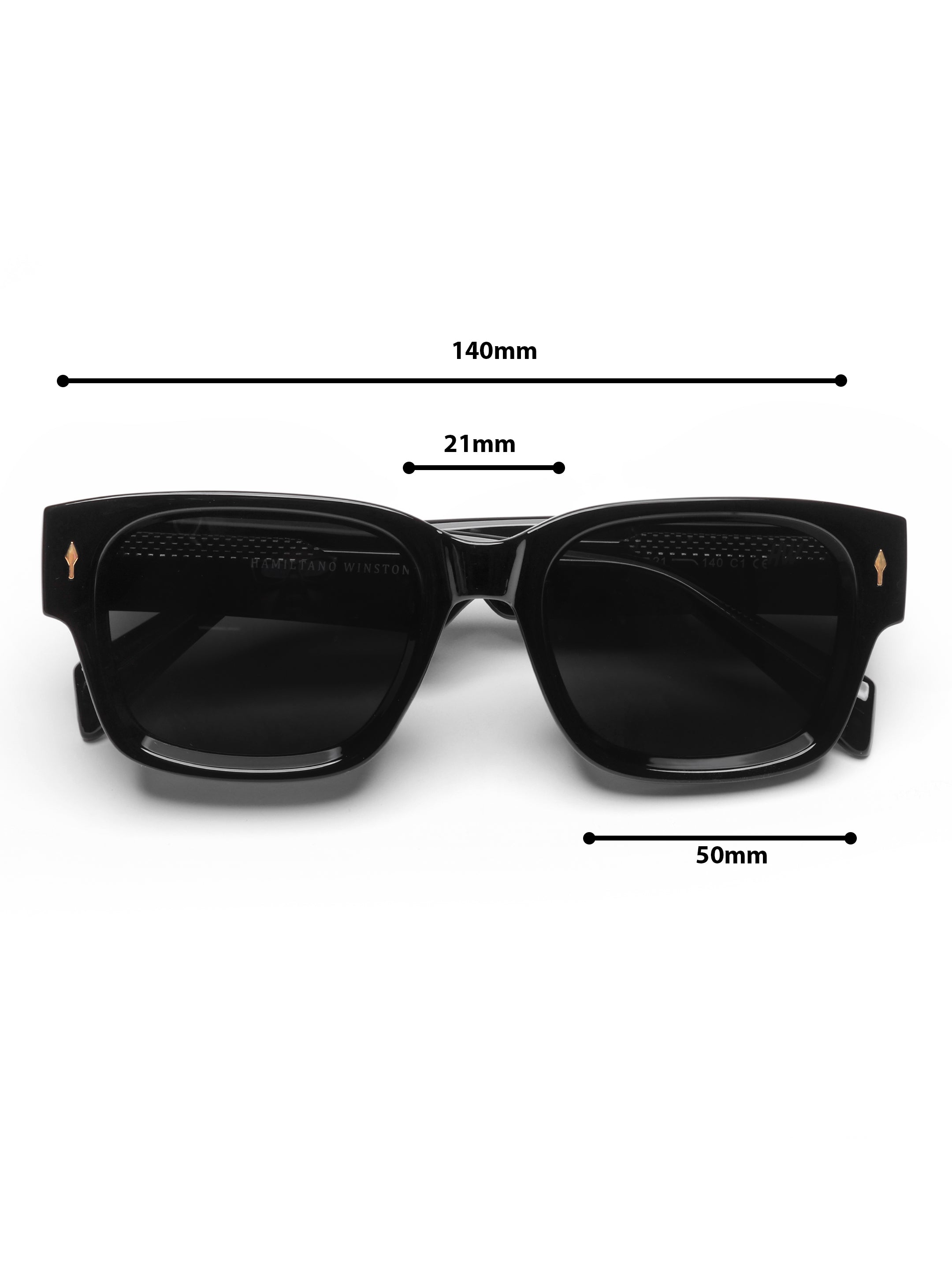 Ventor Black Wayfarer Mens Sunglasses