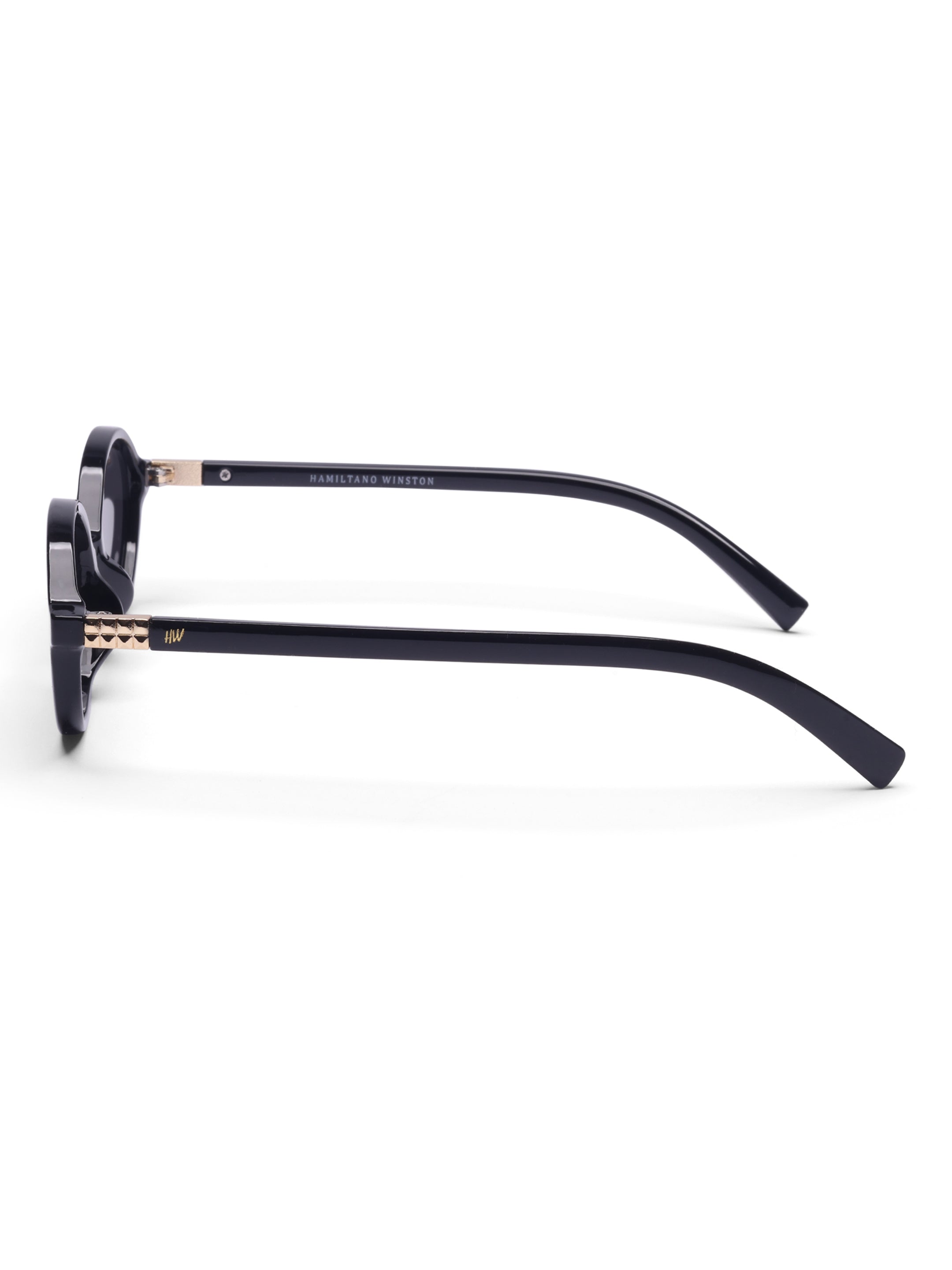 Women's Oval Black Sunglasses