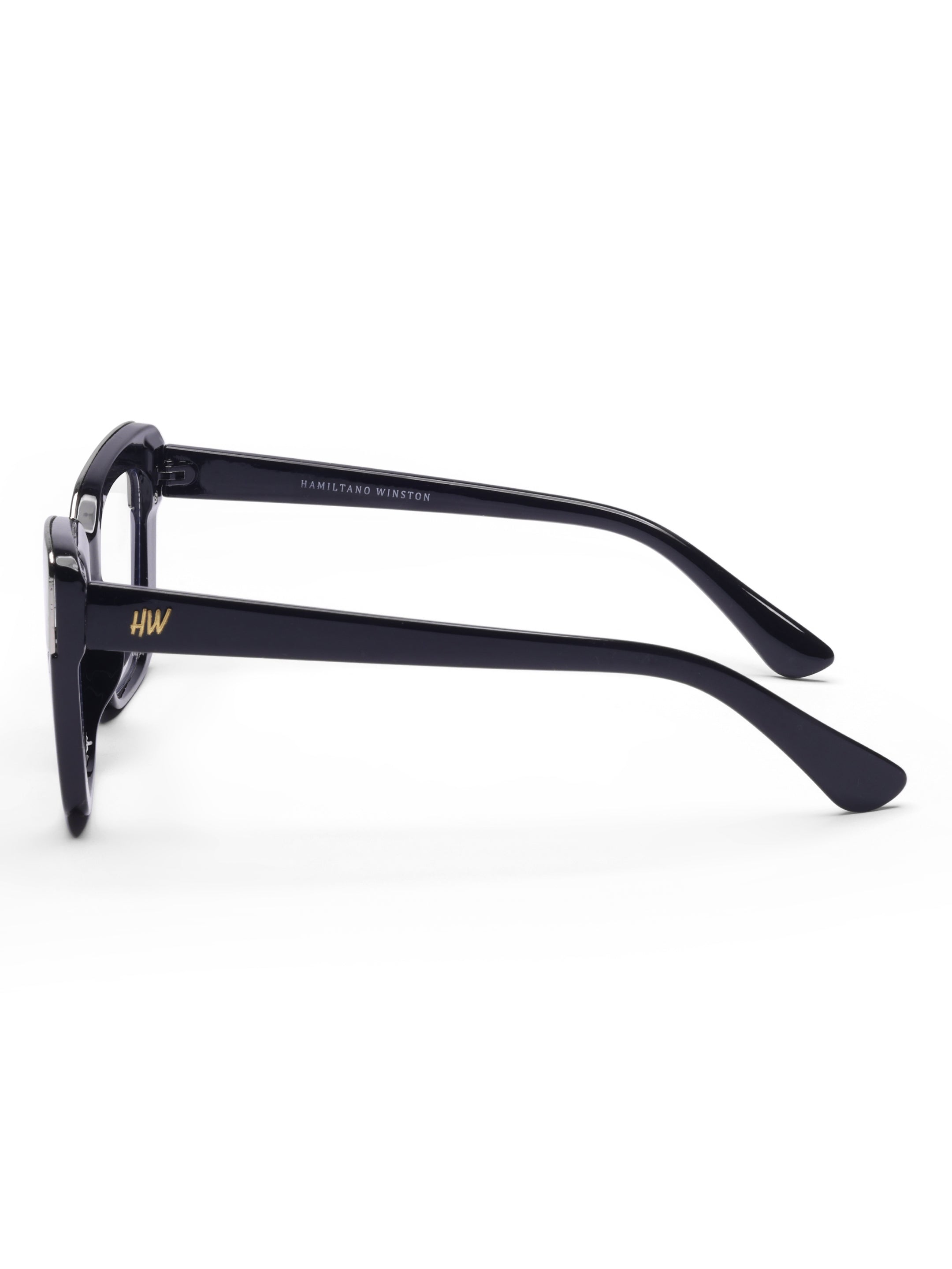 Women's Black Grey Rectangular Optical Frame