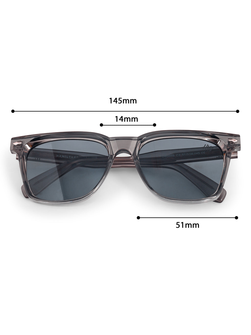 Men's Grey Wayfarer UV Protected Sunglasses