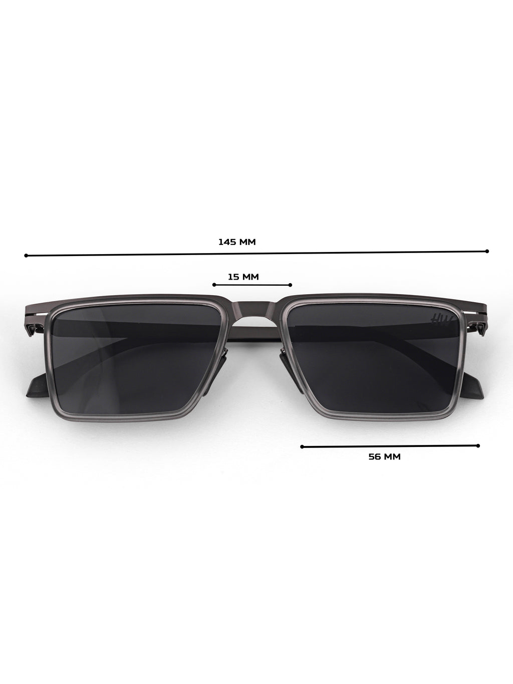 Men Wayfarer UV Protected Sunglasses Dark Grey