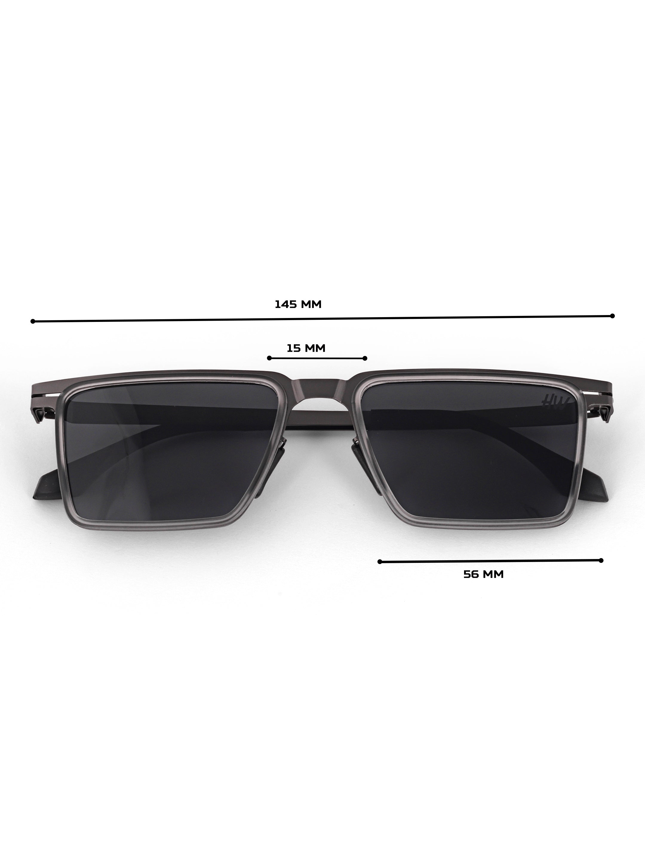 Men Wayfarer UV Protected Sunglasses Dark Grey