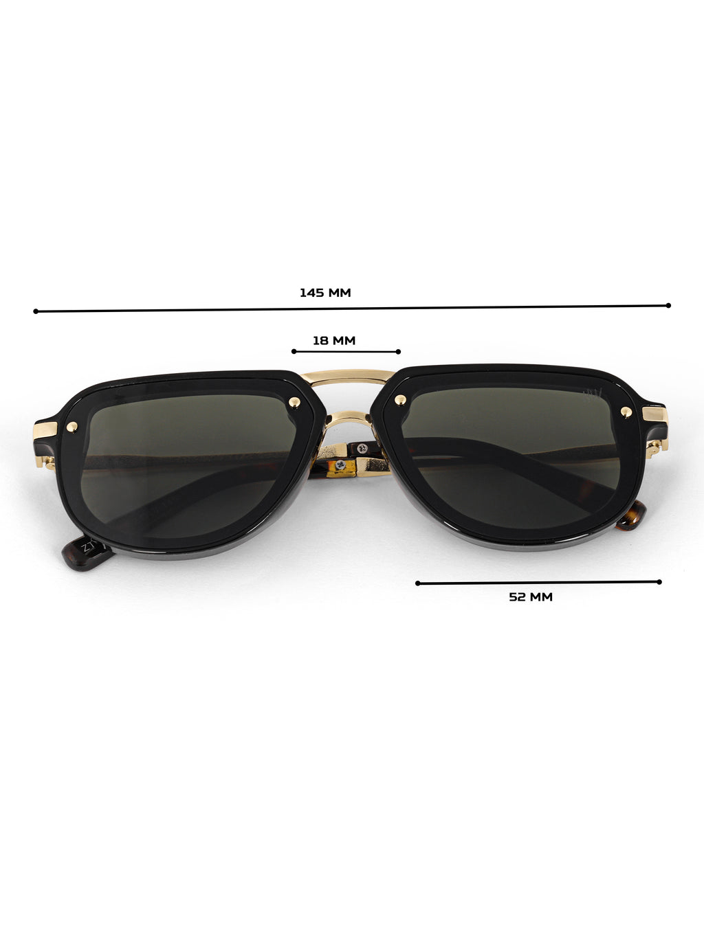 Men Wayfarer UV Protected Sunglasses Light Black
