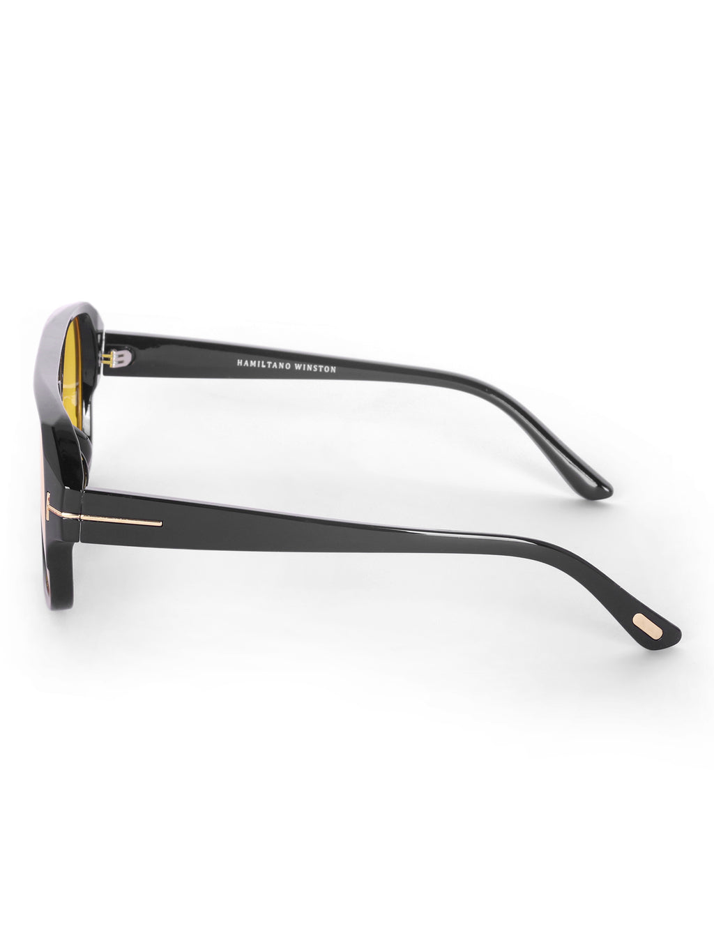 Men's Yellow UV Protected Wayfarer Rectangular Sunglasses