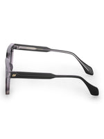 Women's Black Rectangular Sunglasses