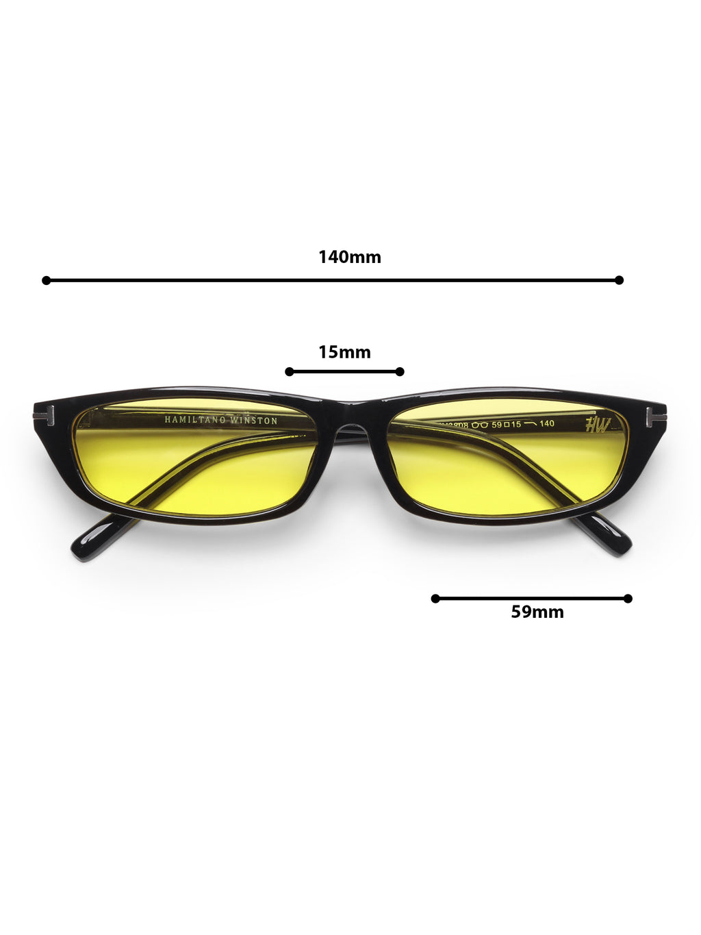 Mirelle Candy Small Yellow UV Protected Womens Sunglasses