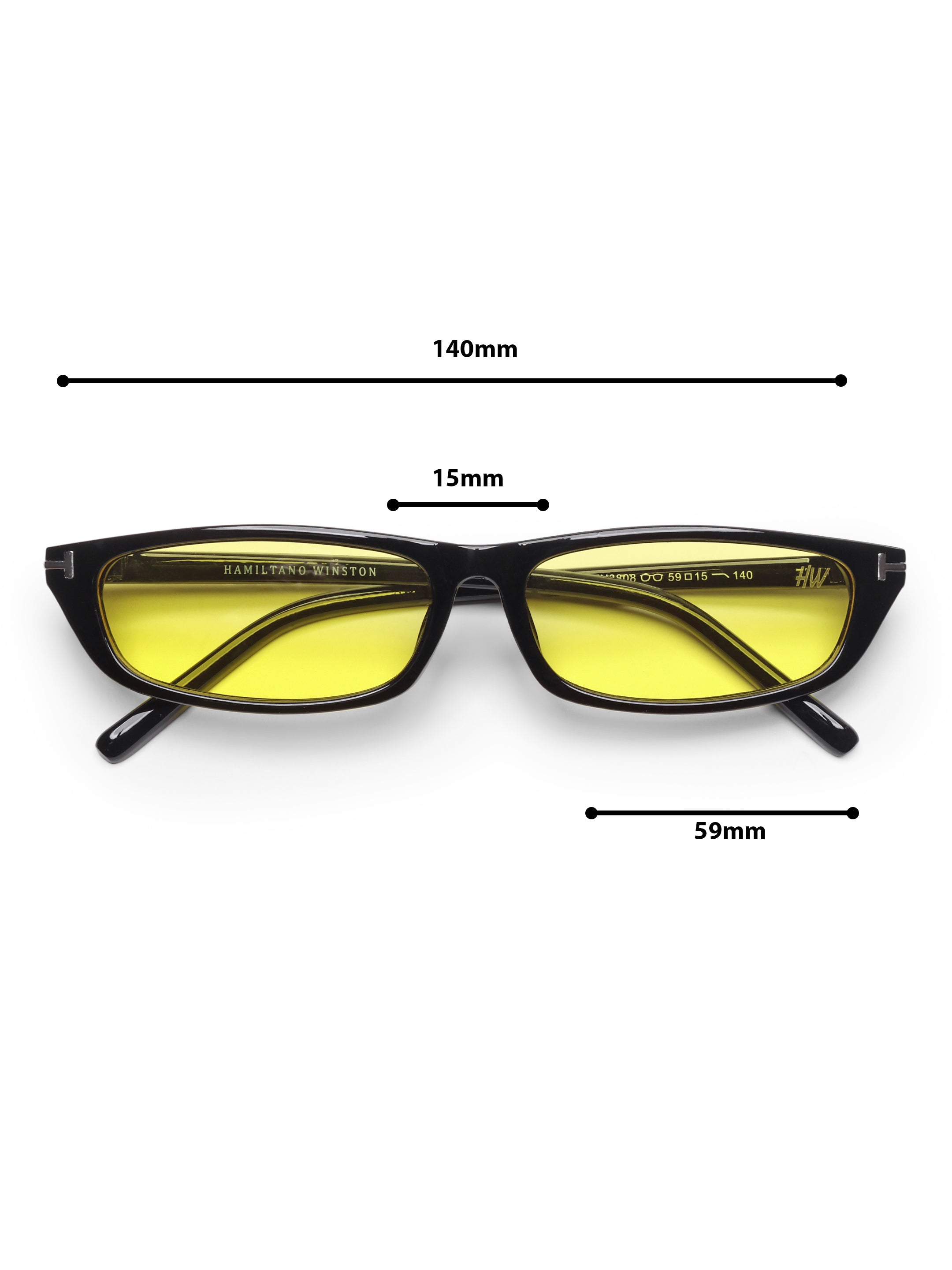 Mirelle Candy Small Yellow UV Protected Womens Sunglasses