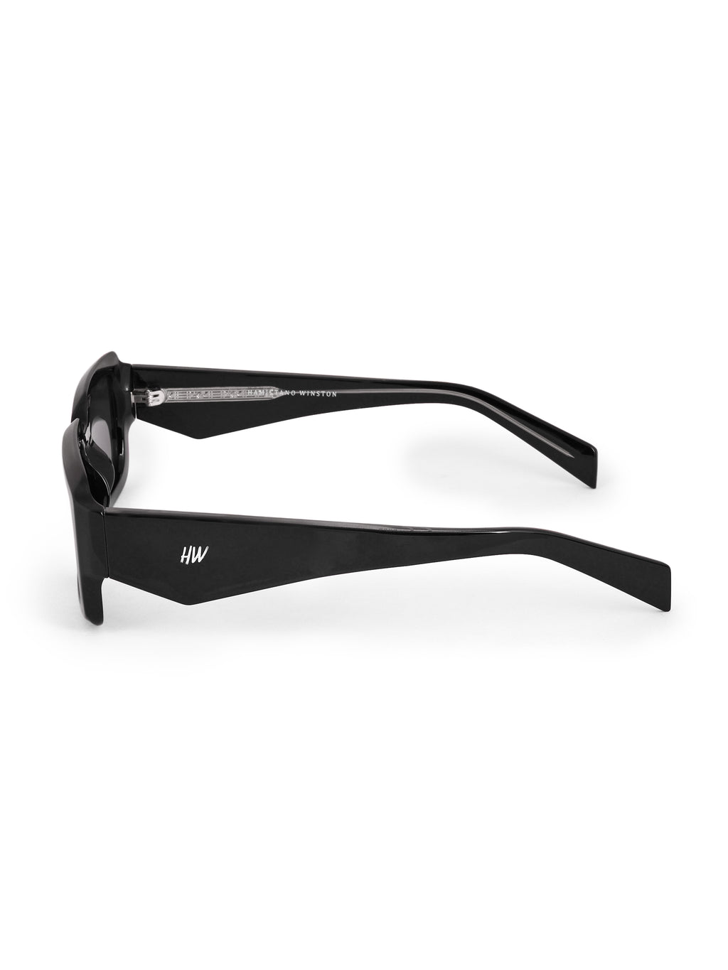Men's Rectangular Black Sunglasses