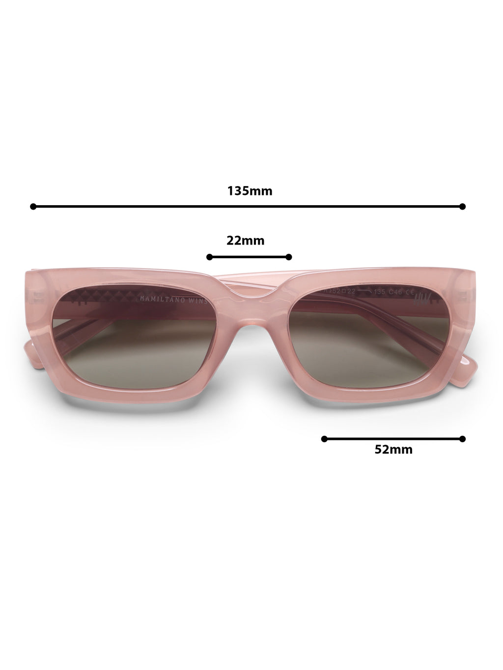 Savina Peach Wayfarer UV Protected Womens Sunglasses