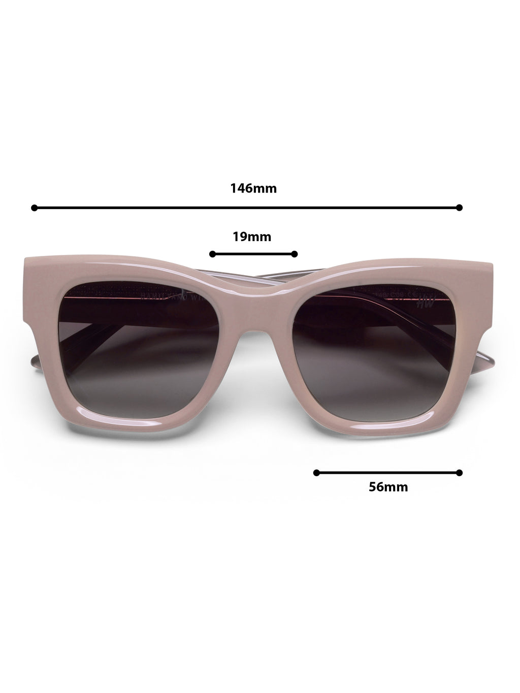 Virelle Pink Acetate UV Protected Womens Sunglasses