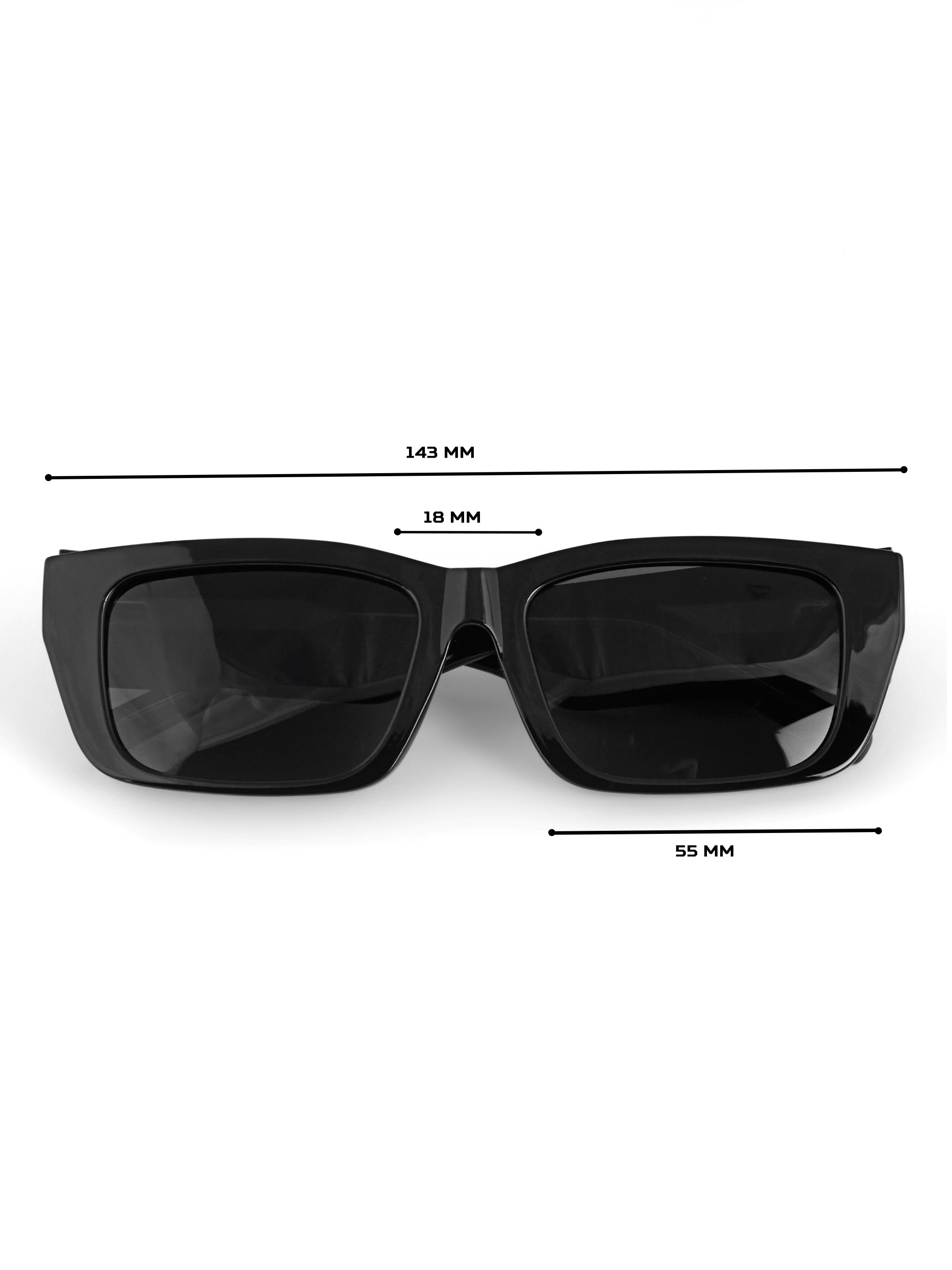 Women Funky UV Protected Sunglasses Black