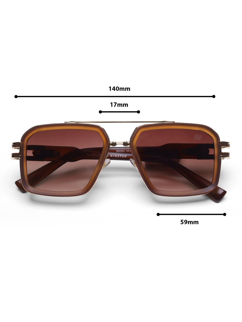 Havoc Brown Wayfarer Mens Sunglasses