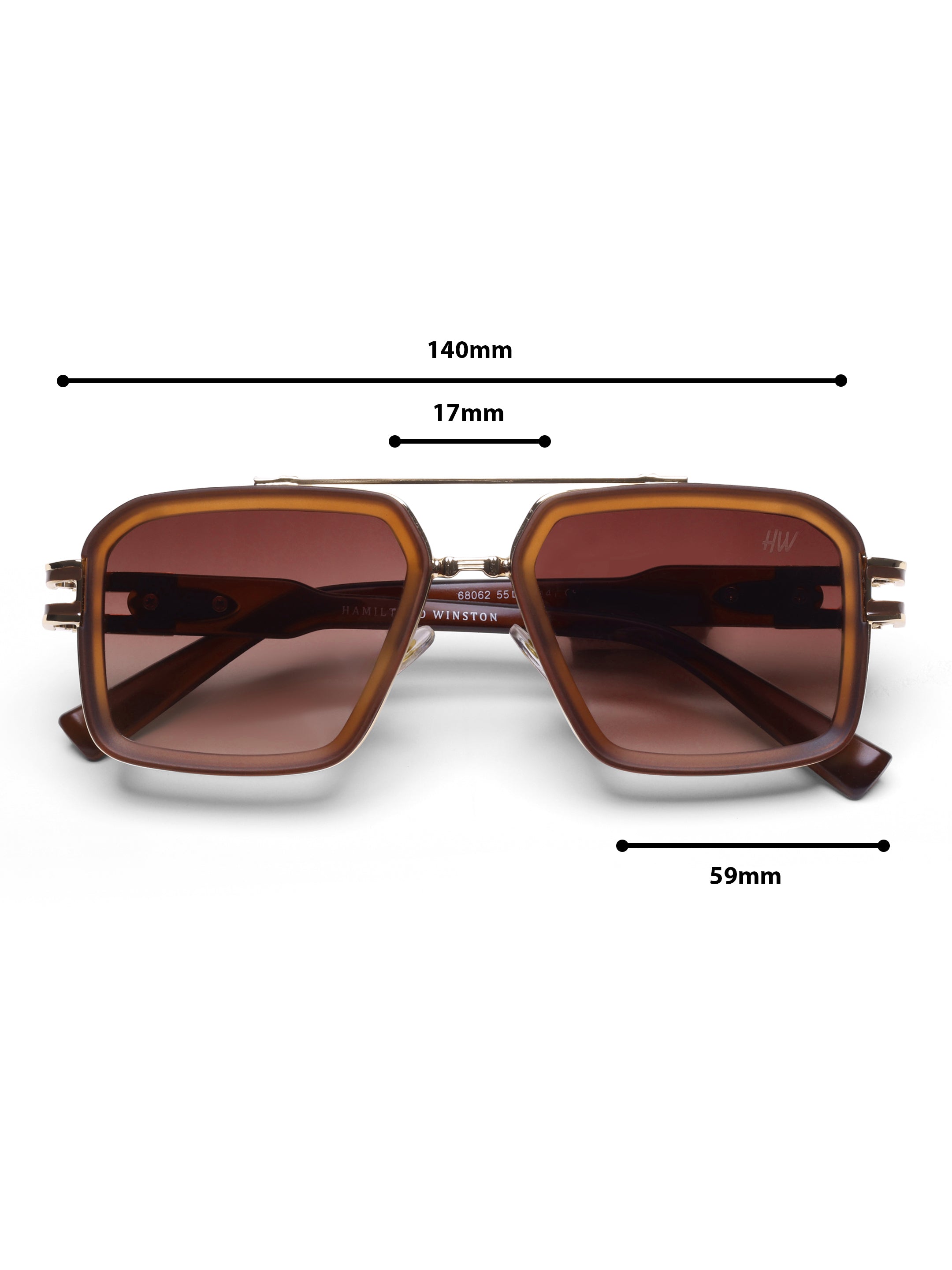 Havoc Brown Wayfarer Mens Sunglasses