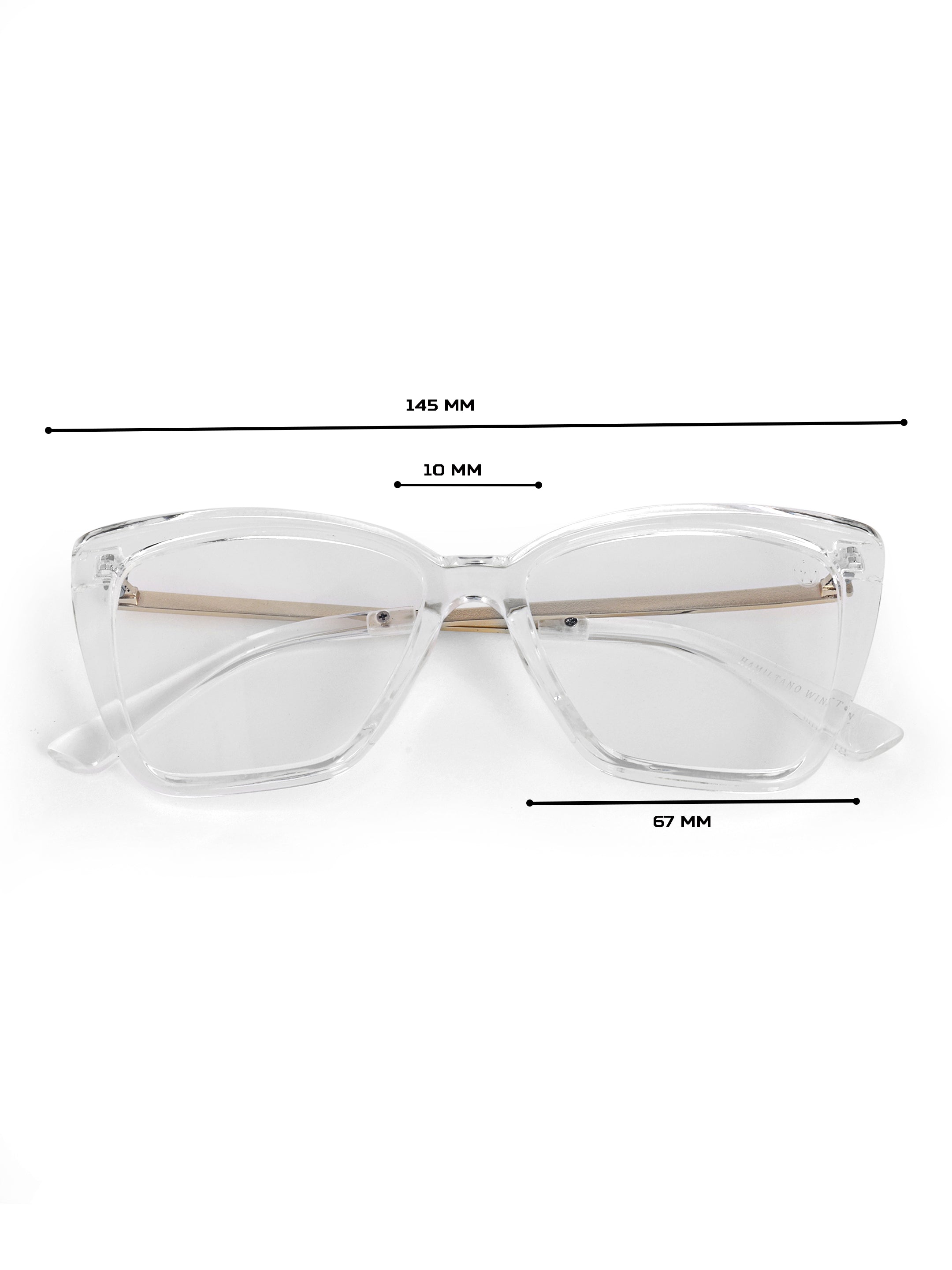 Cateye Women Transparent UV Protected Optical