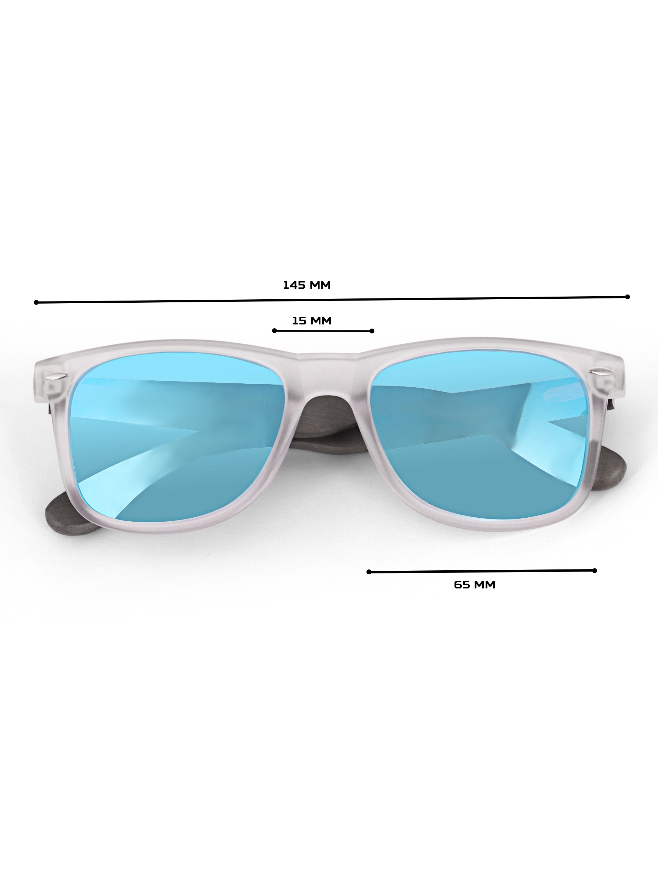 Men Wayfarer UV Protected Sunglasses Reflector Blue