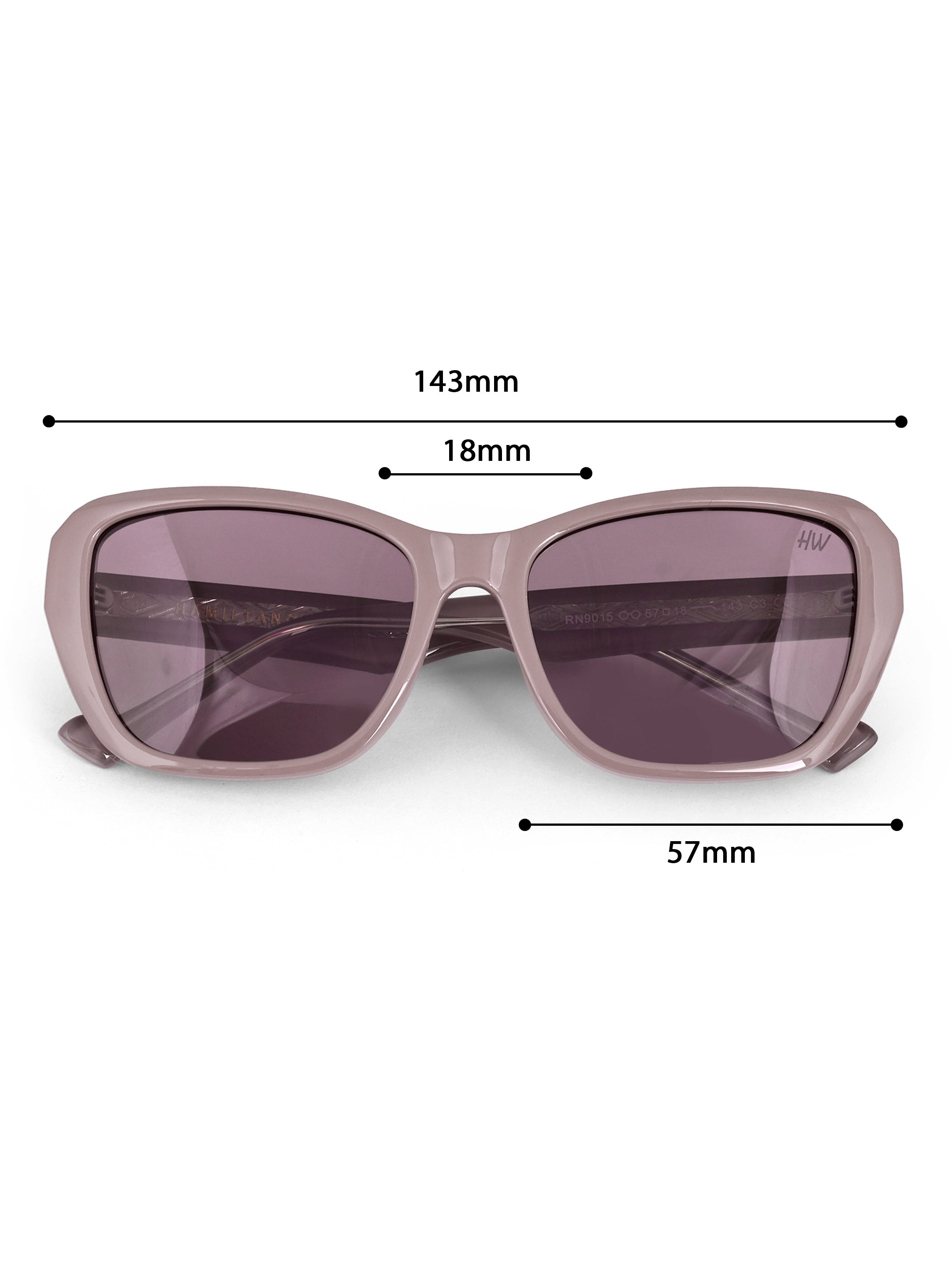 Women's Pink Wayfarer UV Protected Sunglasses