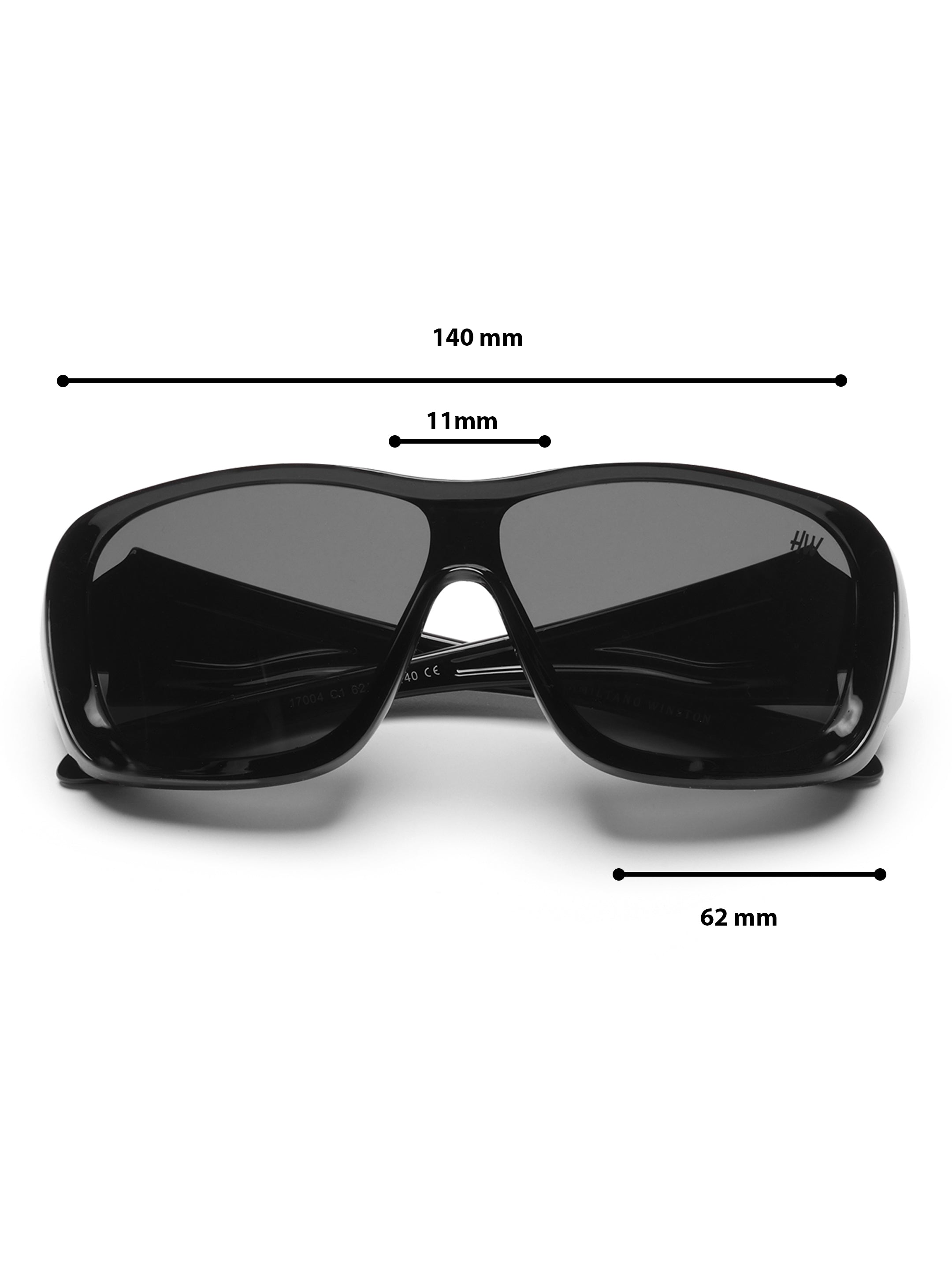 Avenor Black Sports Mens Sunglasses
