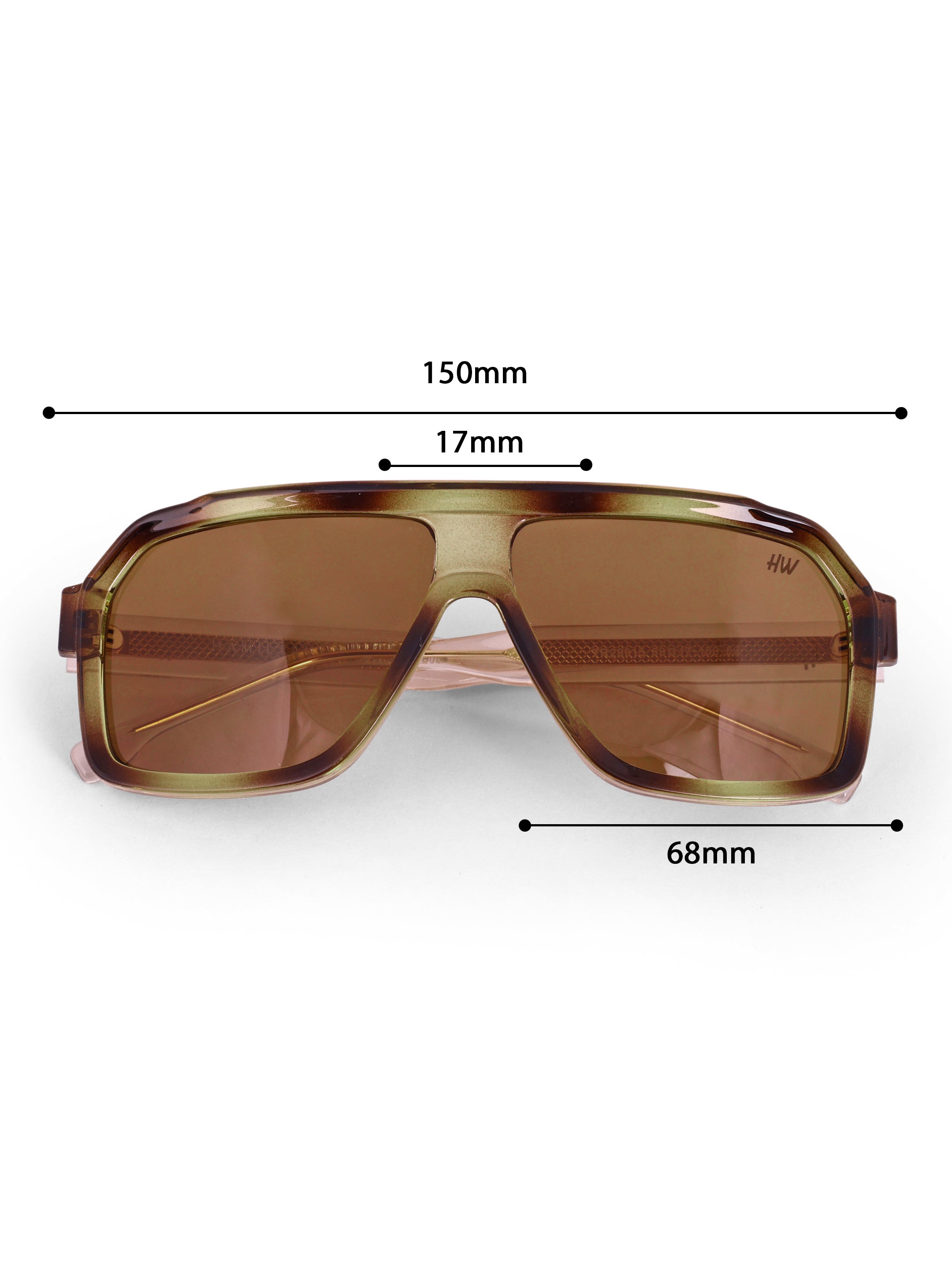Men's Leopard Brown Wayfarer UV Protected Sunglasses