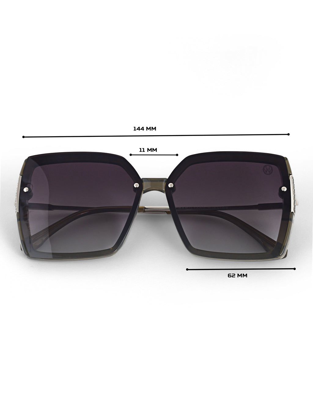 Oversize Square Women UV Protected Sunglasses
