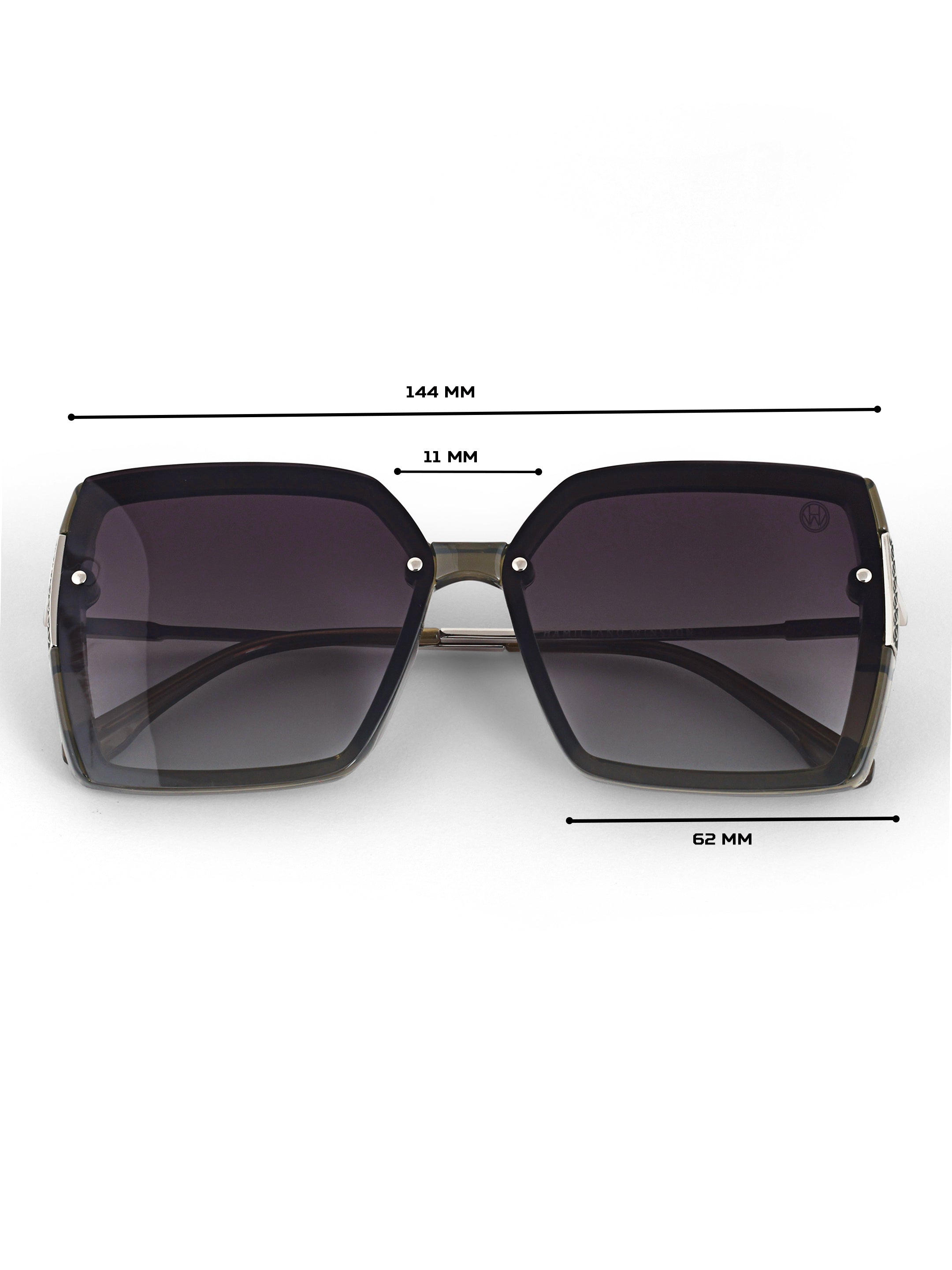 Oversize Square Women UV Protected Sunglasses