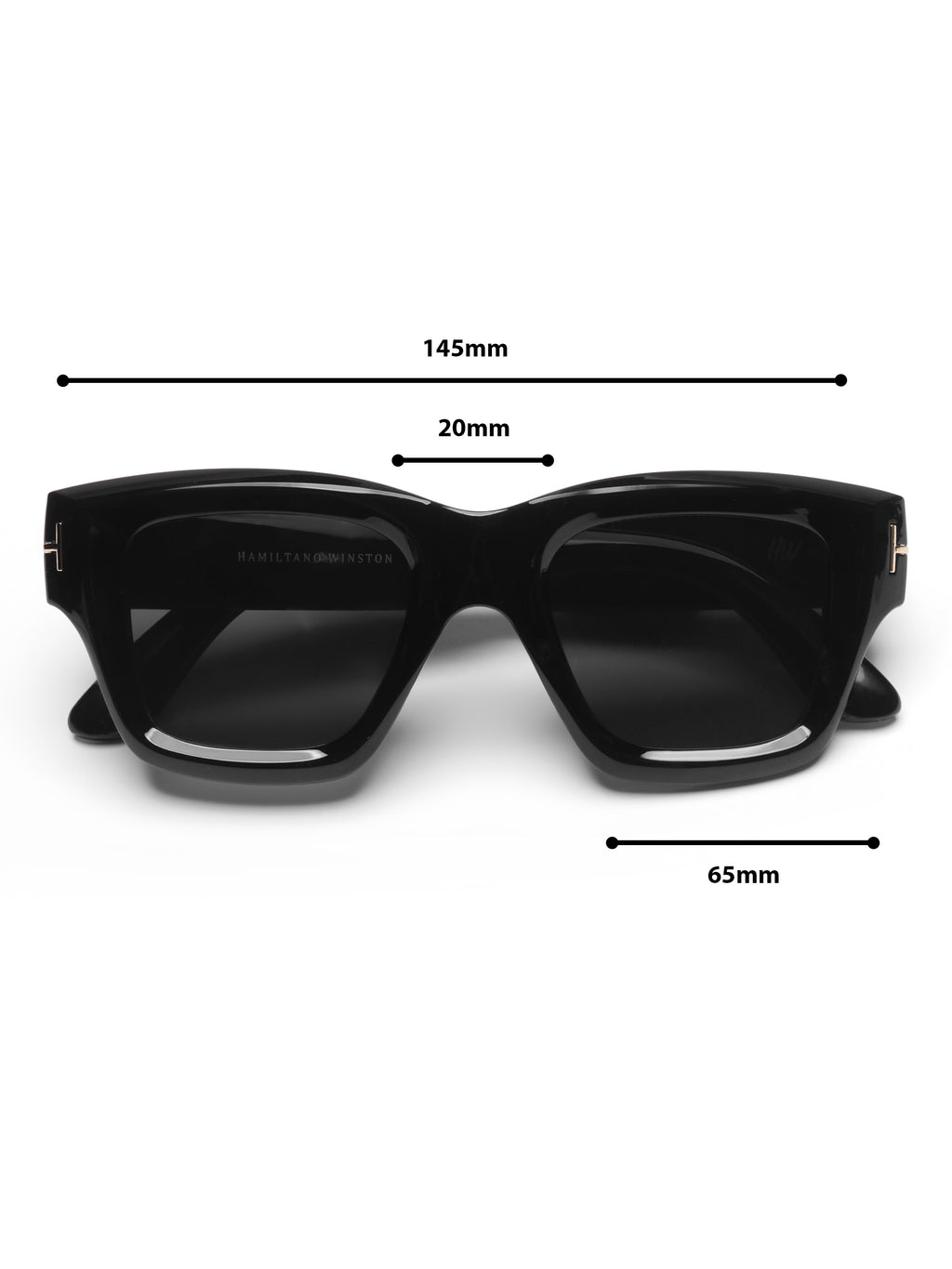 Blade Black Wayfarer Mens Sunglasses