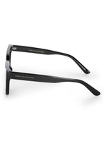 Women's Black UV Protected Rectangular Sunglasses