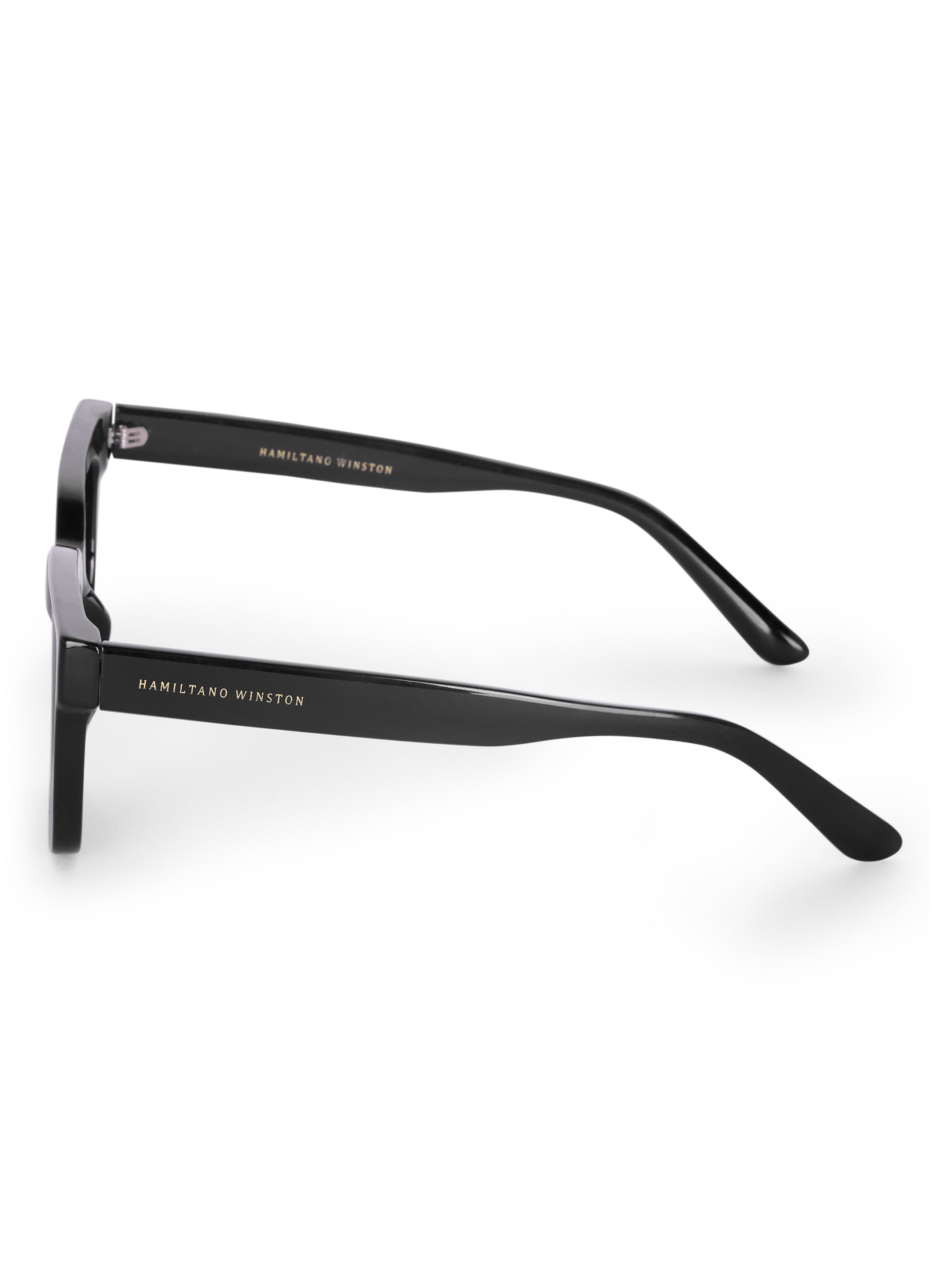 Women's Black UV Protected Rectangular Sunglasses