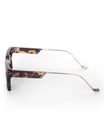 Women's Leopard Brown Wayfarer Rectangular Sunglasses