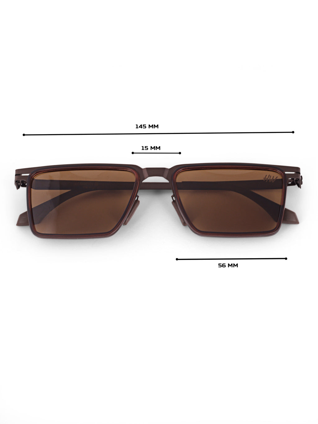 Men Wayfarer UV Protected Sunglasses Brown