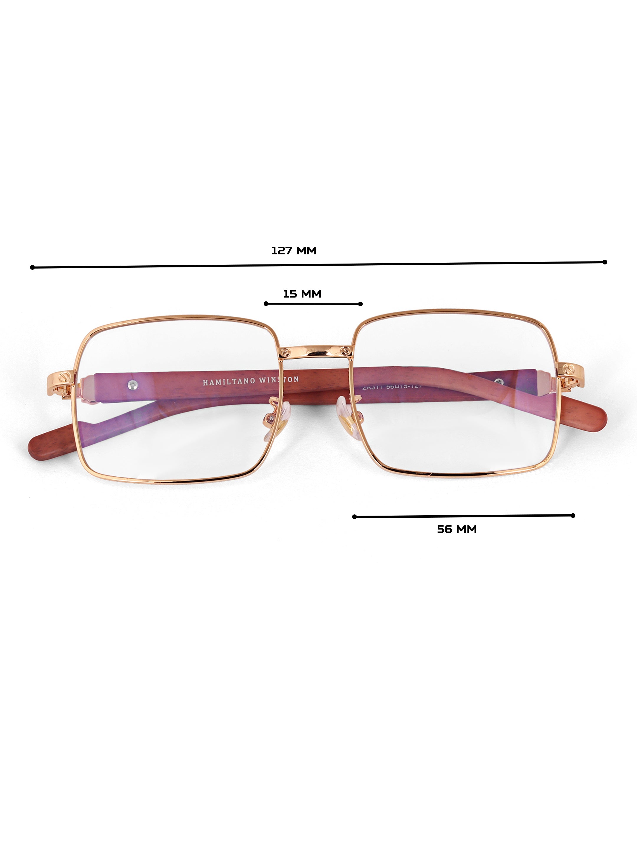 Men Wayfarer UV Protected Optical Transparent