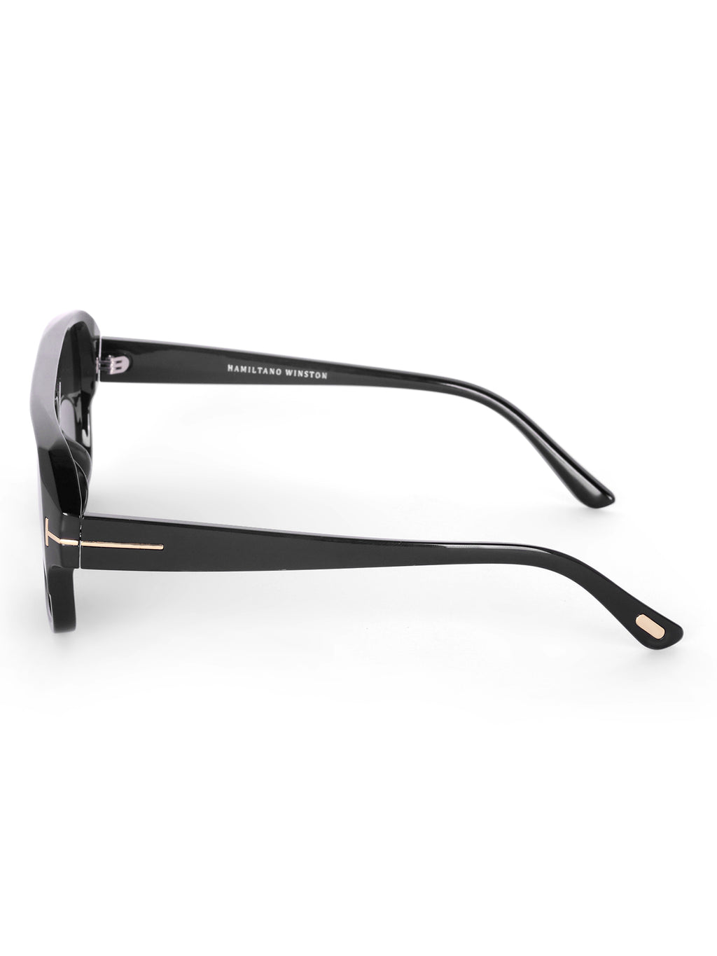 Men's Black UV Protected Wayfarer Rectangular Sunglasses