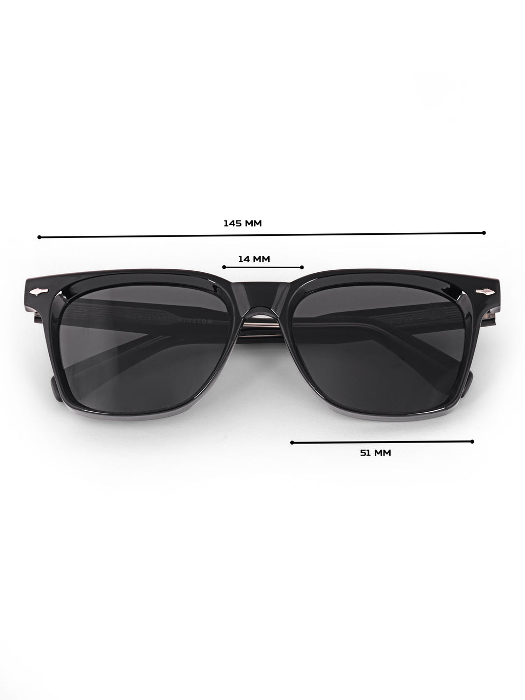 Men Wayfarer Uv Protected Sunglasses Black