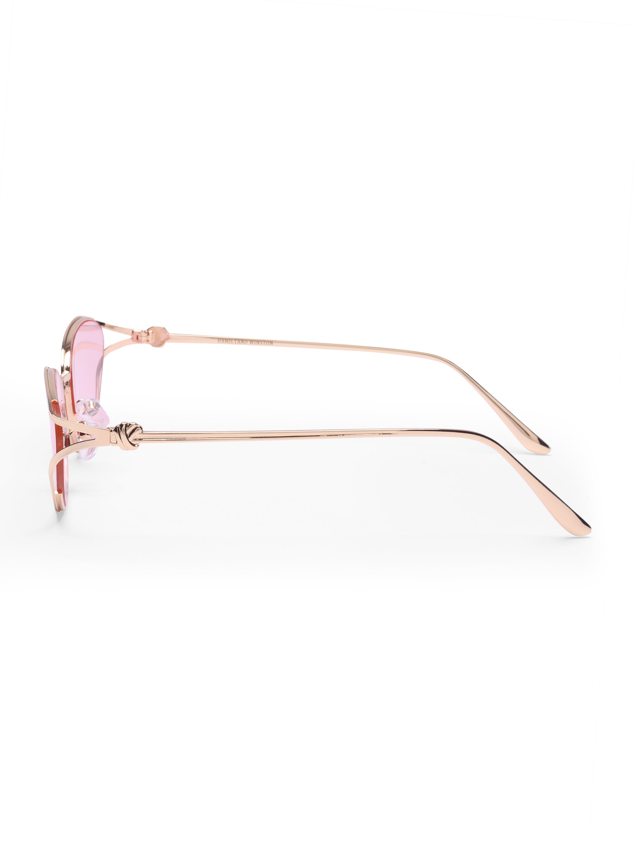 Women's Gold Pink Cat Eye Sunglasses