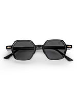 Women's Black Hexagon Premium Sunglasses