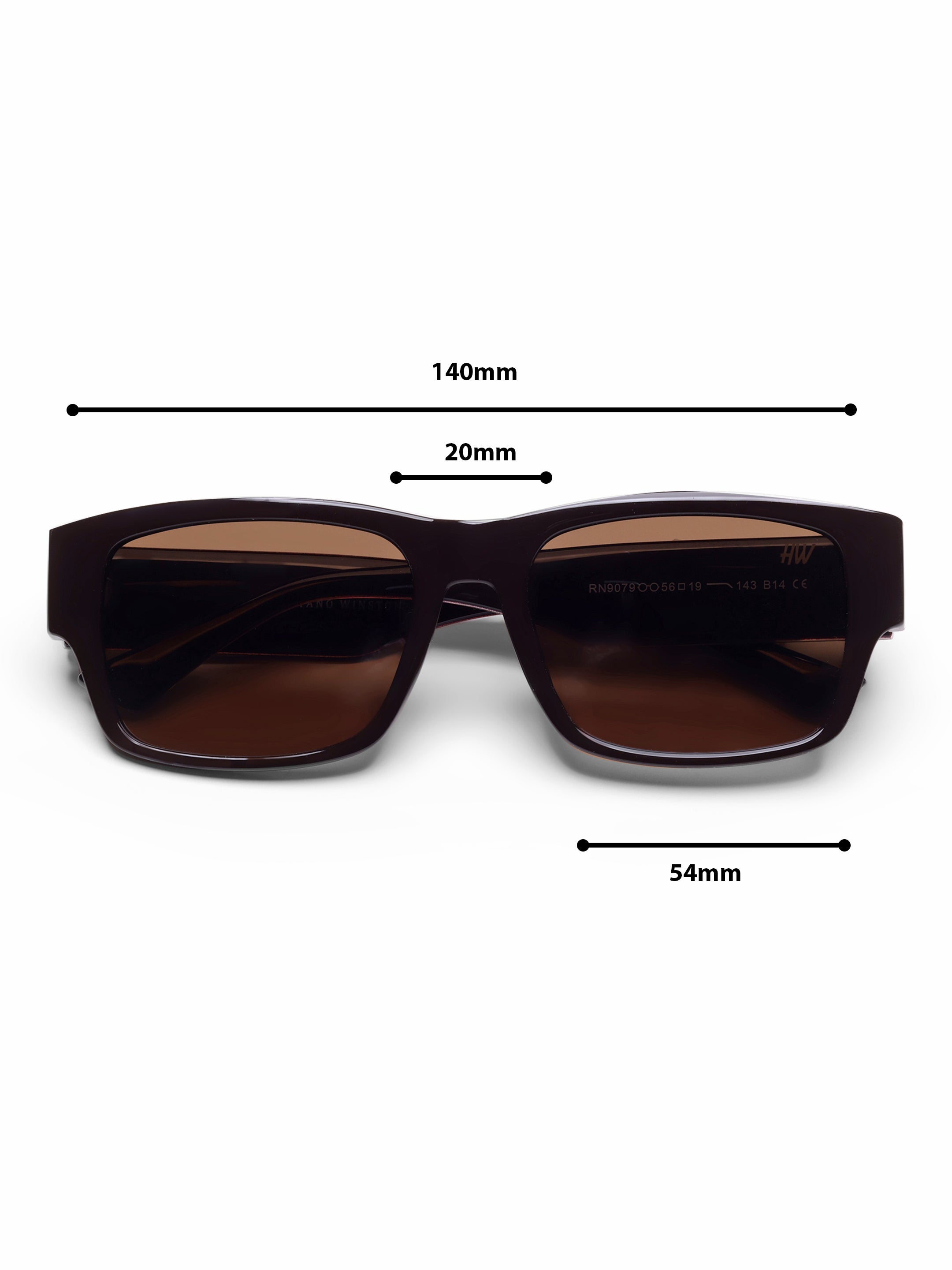 Rogue Brown Wayfarer Mens Sunglasses