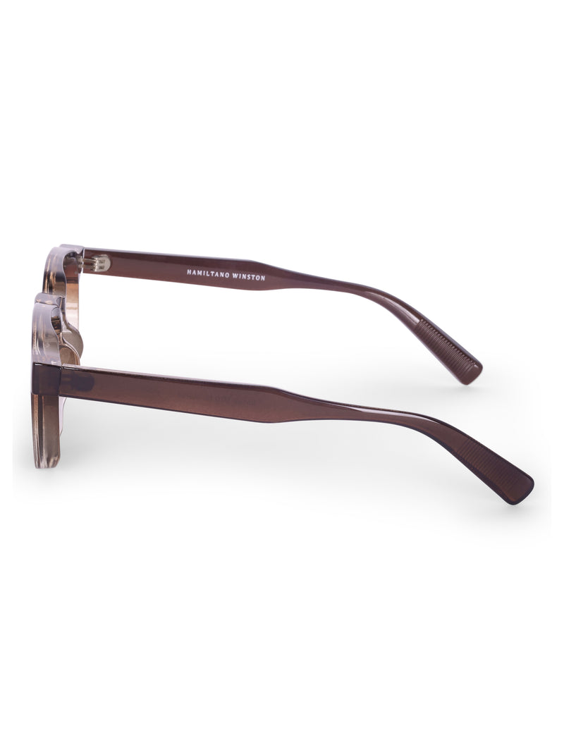 Women's Leopard Brown Hexagon Sunglasses