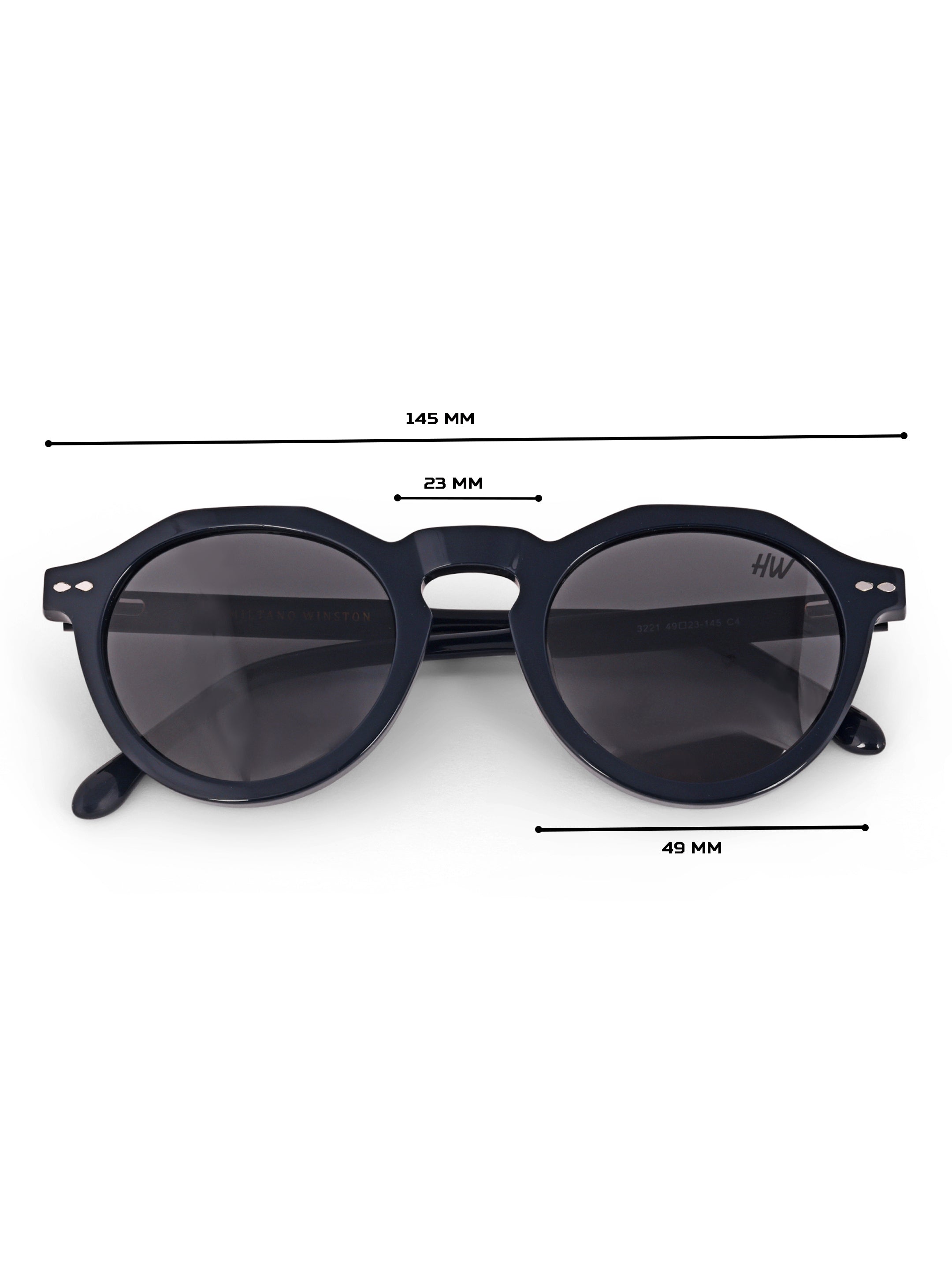 Black Women Round UV Protected Sunglasses