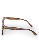 Women's Leopard Brown Wayfarer Rectangular Sunglasses