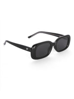 Women's Black Rectangular uv protected premium sunglasses by Hamiltano Winston