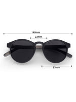 Men's Polarized Round Wooden Look Sunglasses